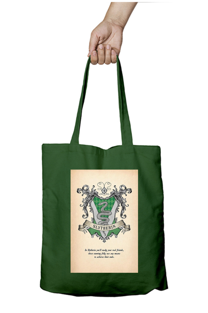 Harry Potter Slytherin Sigil Tote Bag - Aesthetic Phone Cases - Culltique