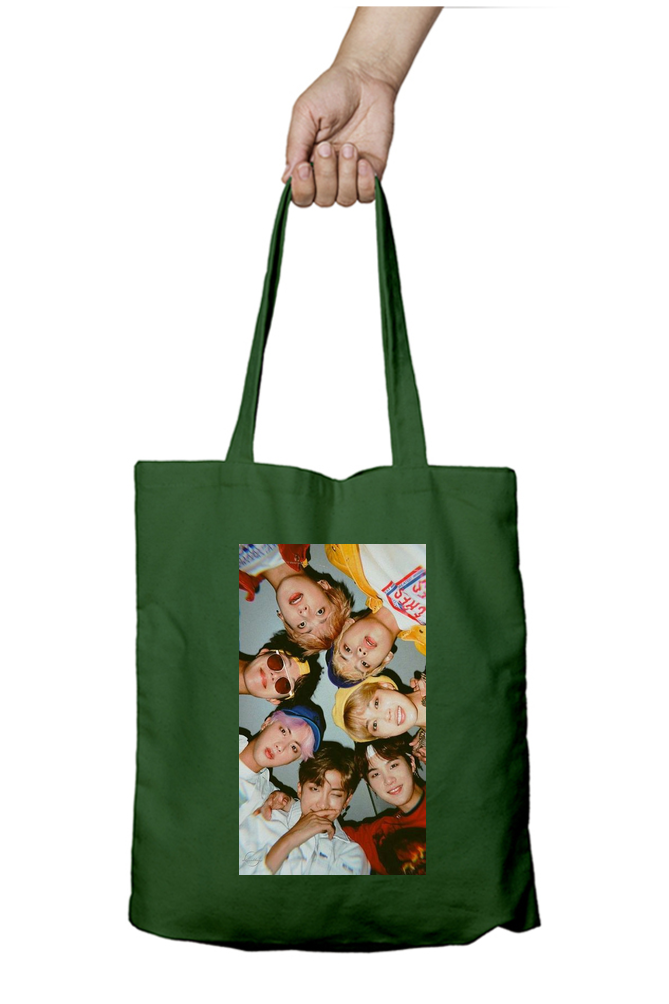 BTS Group Hug Kpop Tote Bag - Aesthetic Phone Cases - Culltique