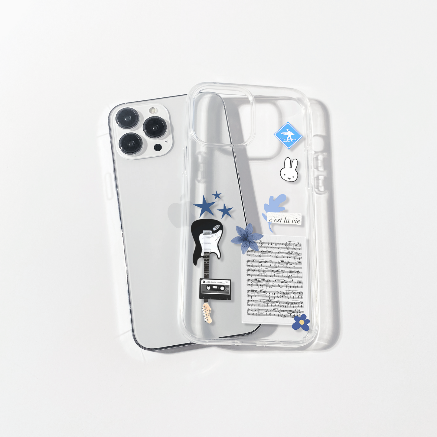 C'est La Vie Aesthetic Silicone Clear Case