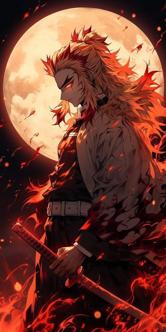 Demon Slayer Rengoku Flame Tote Bag - Aesthetic Phone Cases - Culltique
