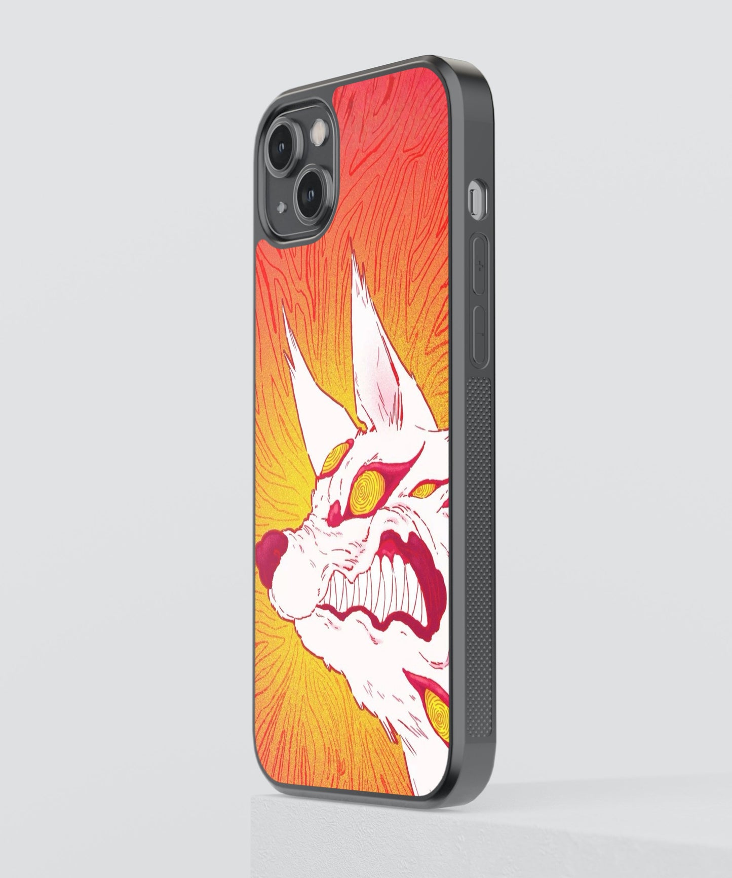 Chainsaw Man Kon Anime Glass Phone Case Cover
