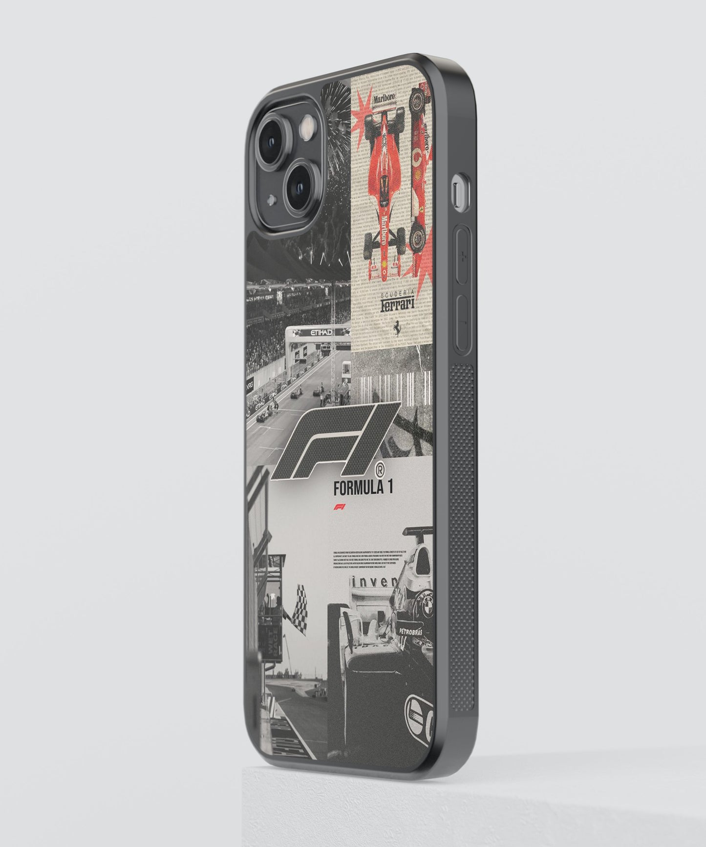 F1 Ferrari Cars Glass Phone Case Cover