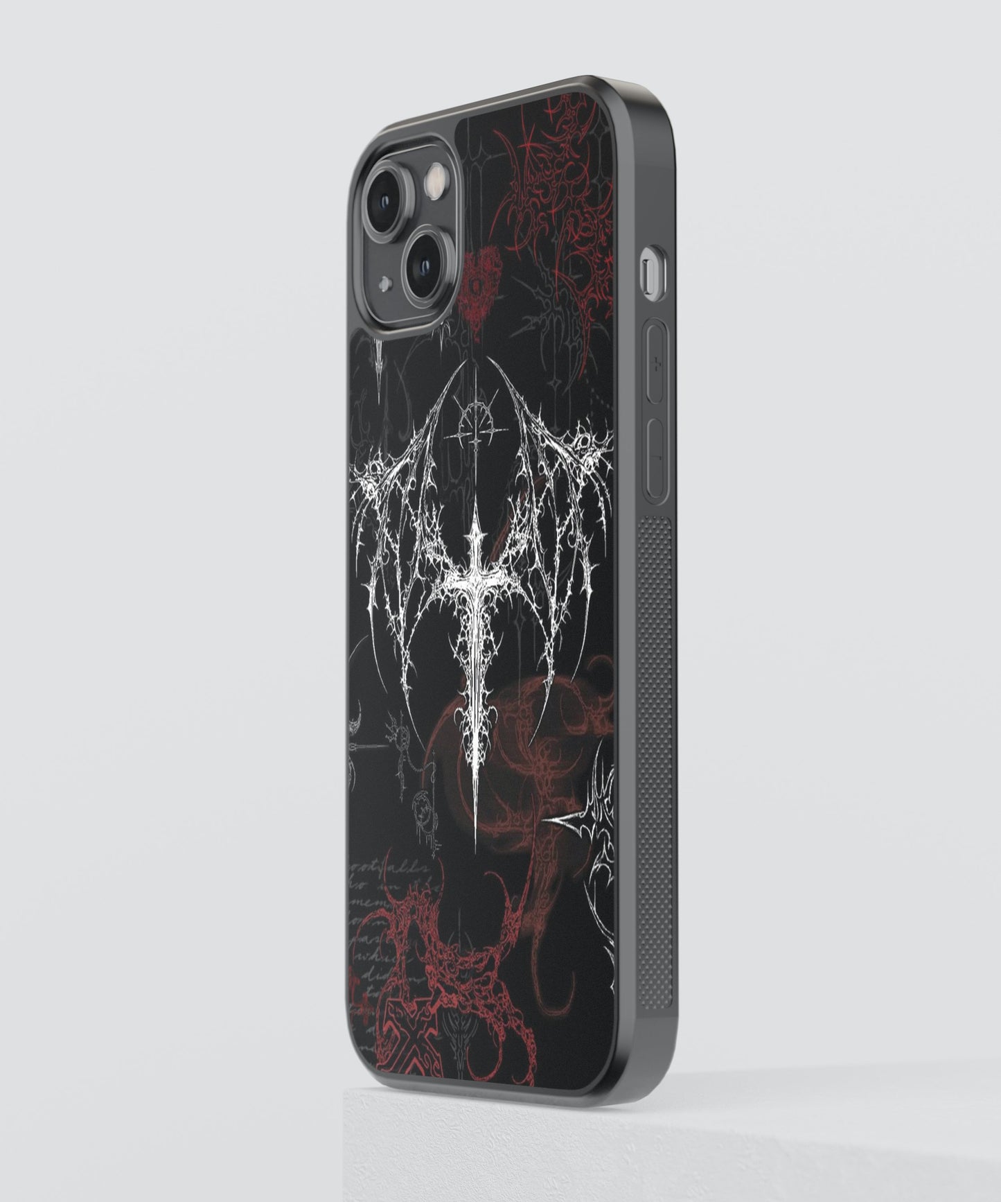 Macabre Cybersigilism Glass Phone Case Cover