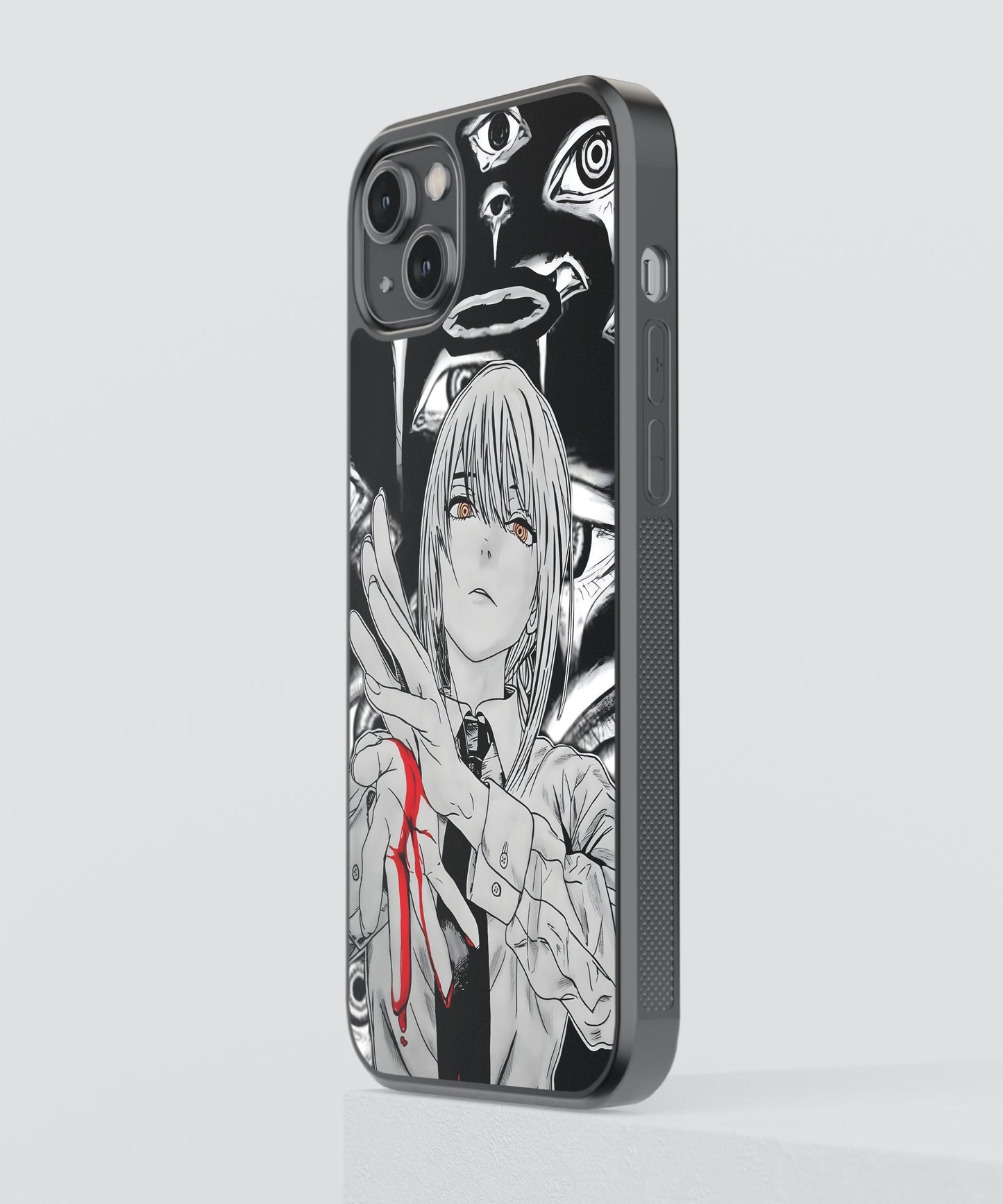 Makima Contract Anime Glass Phone Case Cover