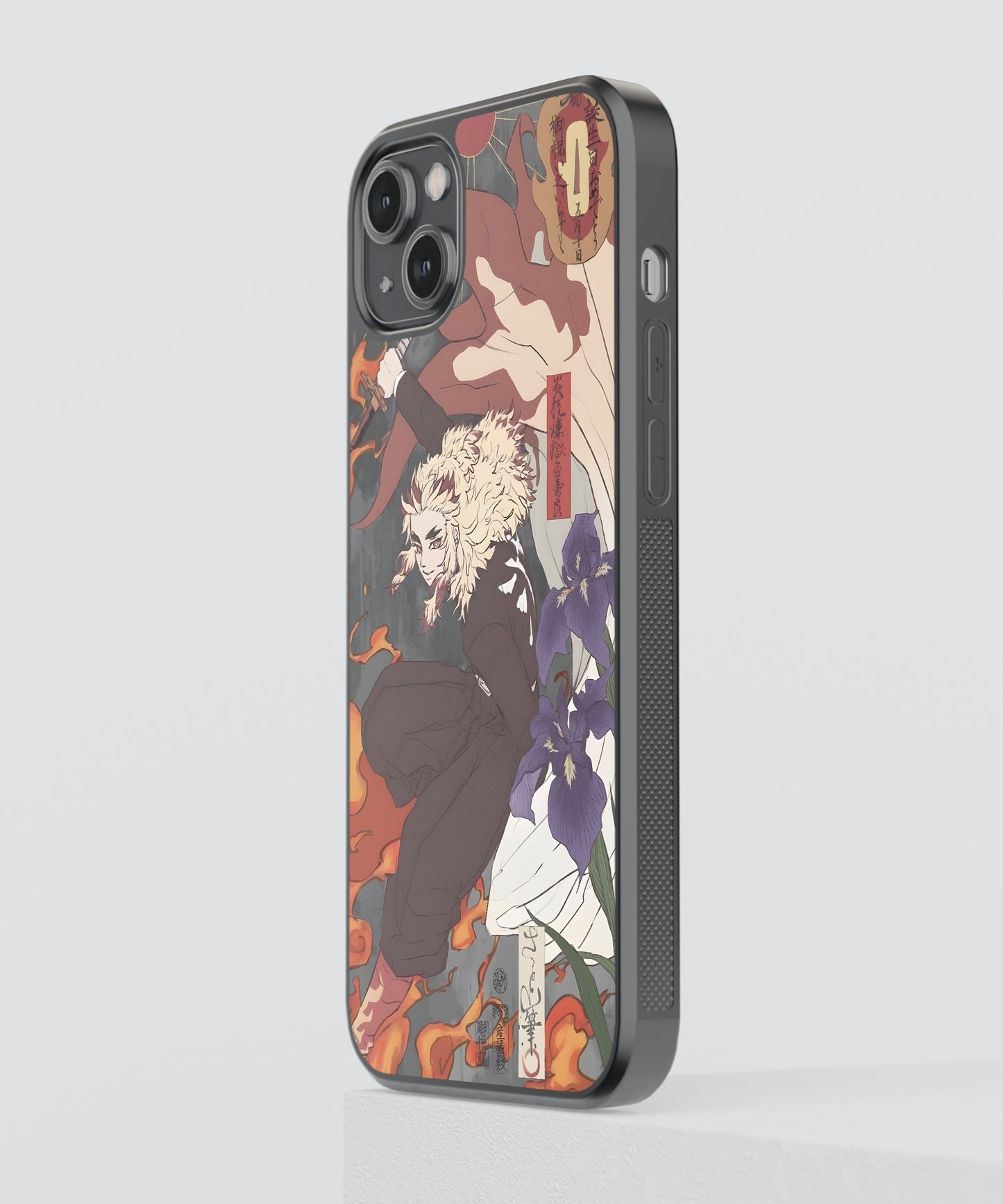 Rengoku Art Anime Glass Phone Case Cover