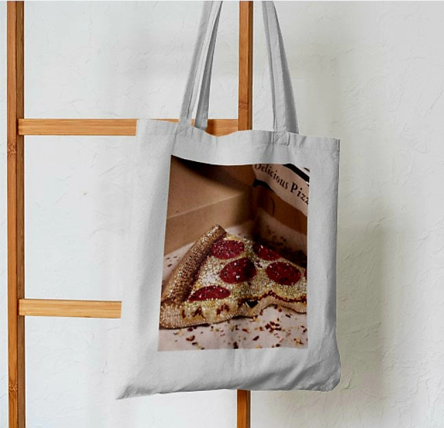 Dazzle Slice Diamond Encrusted Pizza Tote - Aesthetic Phone Cases - Culltique