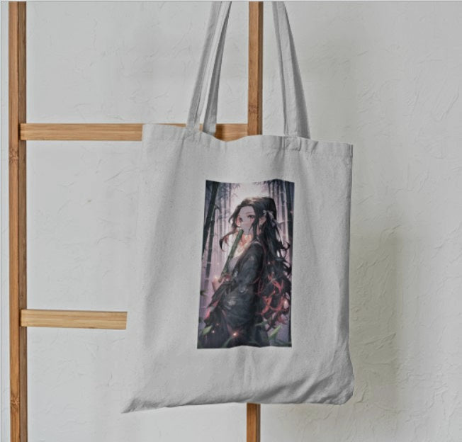 Demon Slayer Nezuko Anime Tote Bag - Aesthetic Phone Cases - Culltique