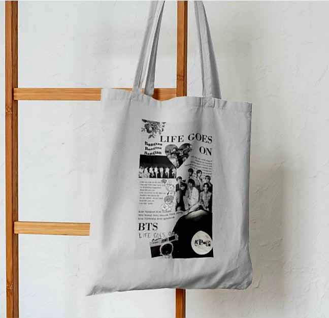 BTS Life Goes On Album Kpop Tote Bag - Aesthetic Phone Cases - Culltique