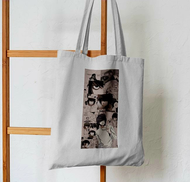 Death Note L Anime Aesthetic Tote Bag by Culltique