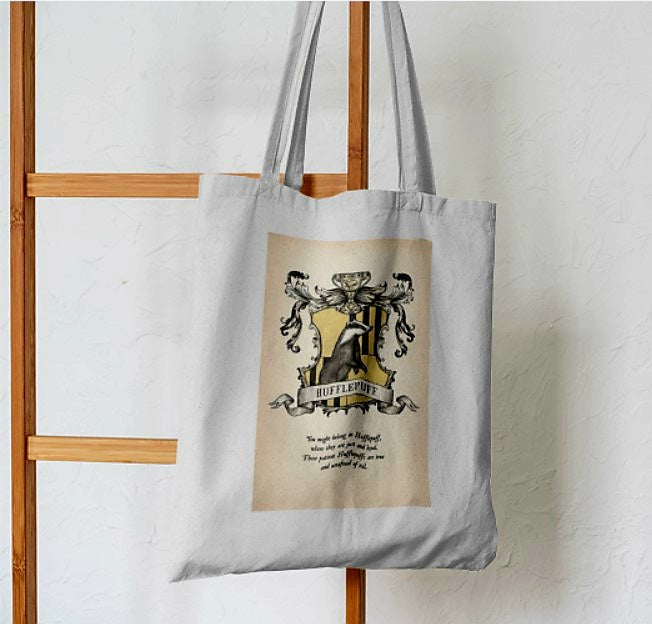 Harry Potter Hufflepuff Sigil Tote Bag - Aesthetic Phone Cases - Culltique
