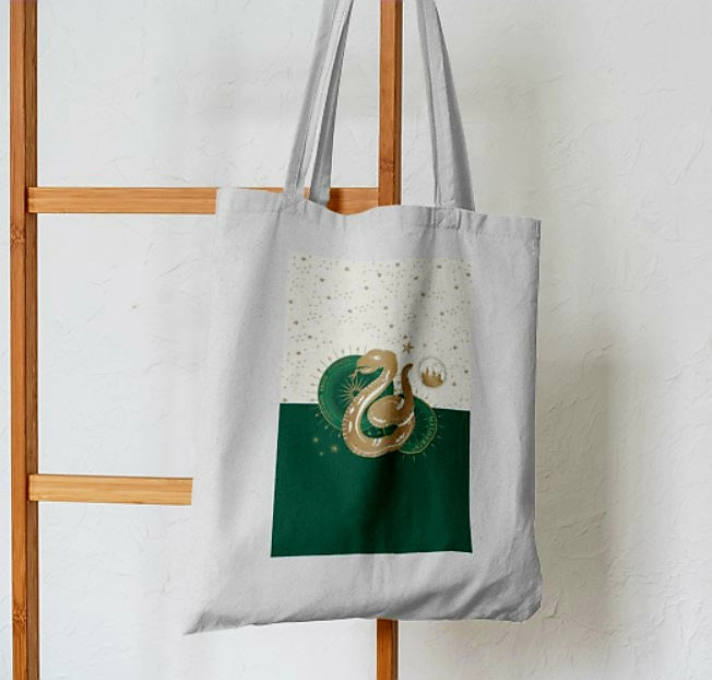 Harry Potter Slytherin Emblem Tote Bag - Aesthetic Phone Cases - Culltique