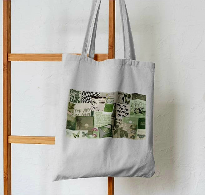 Green Abstract Tote Bag - Aesthetic Phone Cases - Culltique