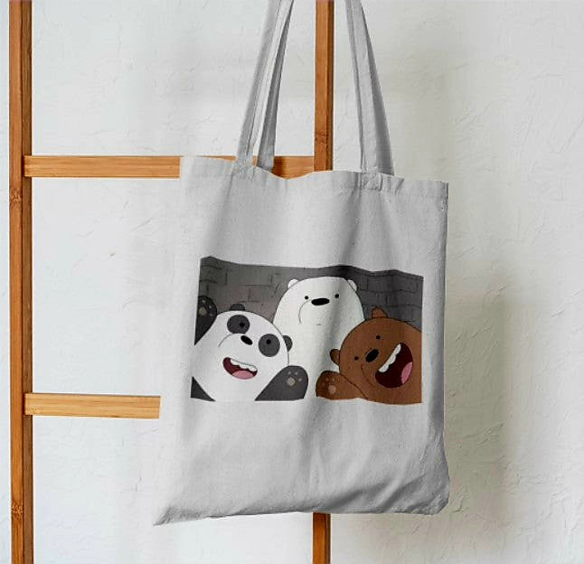 Three Bears Trio Anime Tote Bag - Aesthetic Phone Cases - Culltique