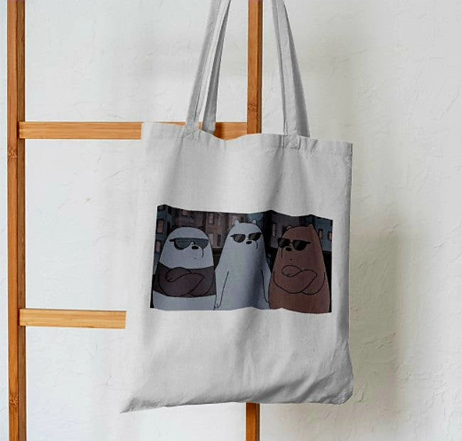 Bear Trio Anime Tote Bag - Aesthetic Phone Cases - Culltique