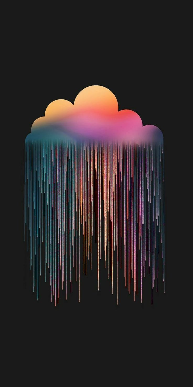Rainbow Rain Tote Bag - Aesthetic Phone Cases - Culltique