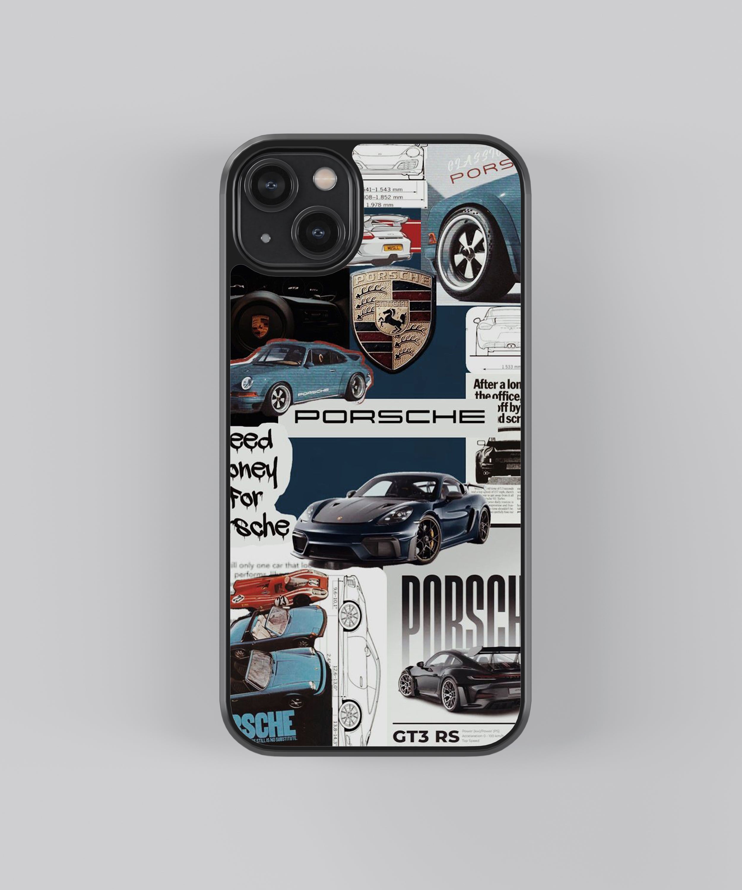 Porsche Aesthetic Pop Culture Glass Phone Case for iPhone and Android Porsche Aesthetic Pop Culture Glass Phone Case for iPhone and Android