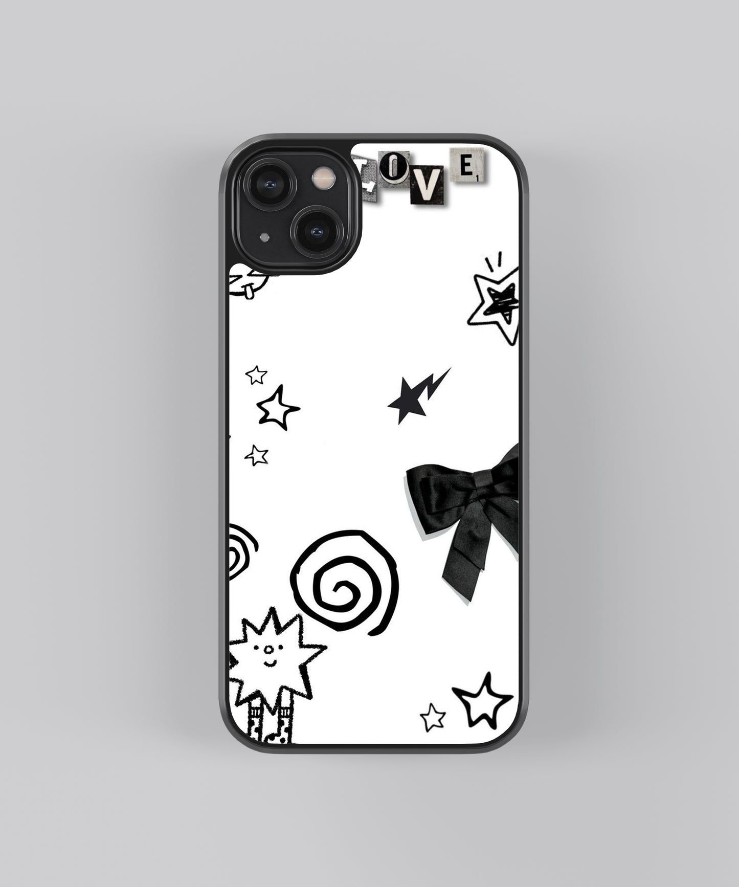 Minimalistic Coquette Abstract Glass Phone Case - Aesthetic Phone Cases - Culltique