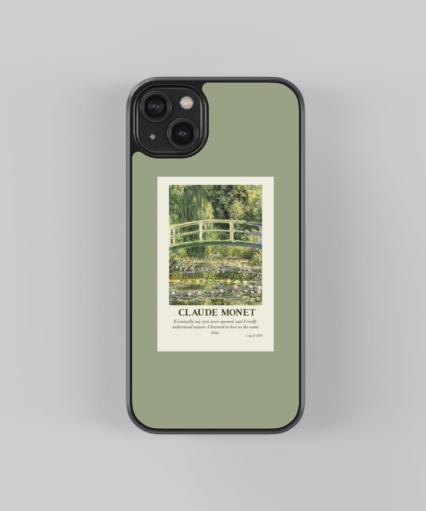 Claude Monet Polaroid Glass Phone Case Cover - Aesthetic Phone Cases - Culltique