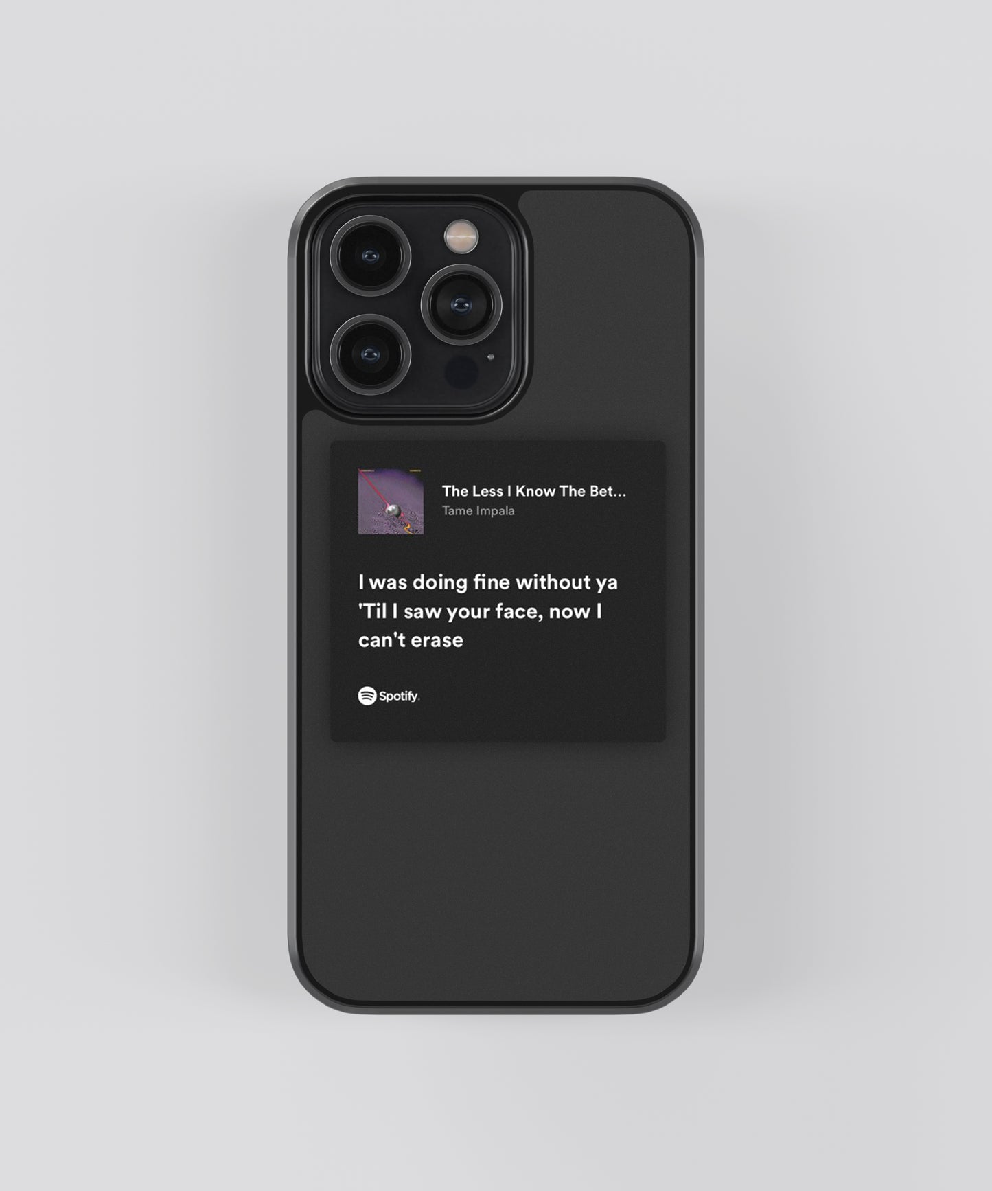 Tame Impala Lyric Card Spotify Glass Phone Case - Aesthetic Phone Cases - Culltique
