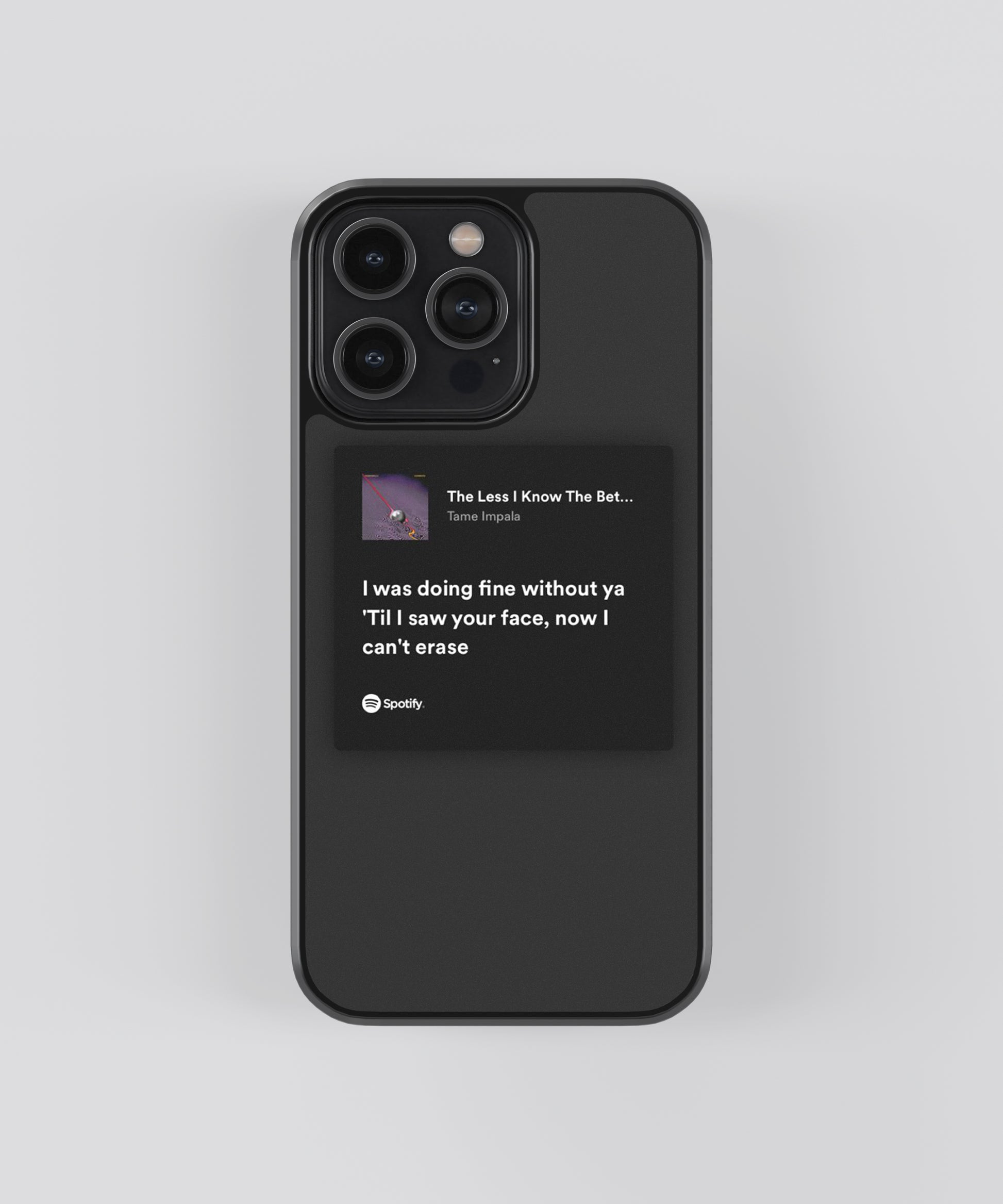 Tame Impala Lyric Card Spotify Glass Phone Case - Aesthetic Phone Cases - Culltique