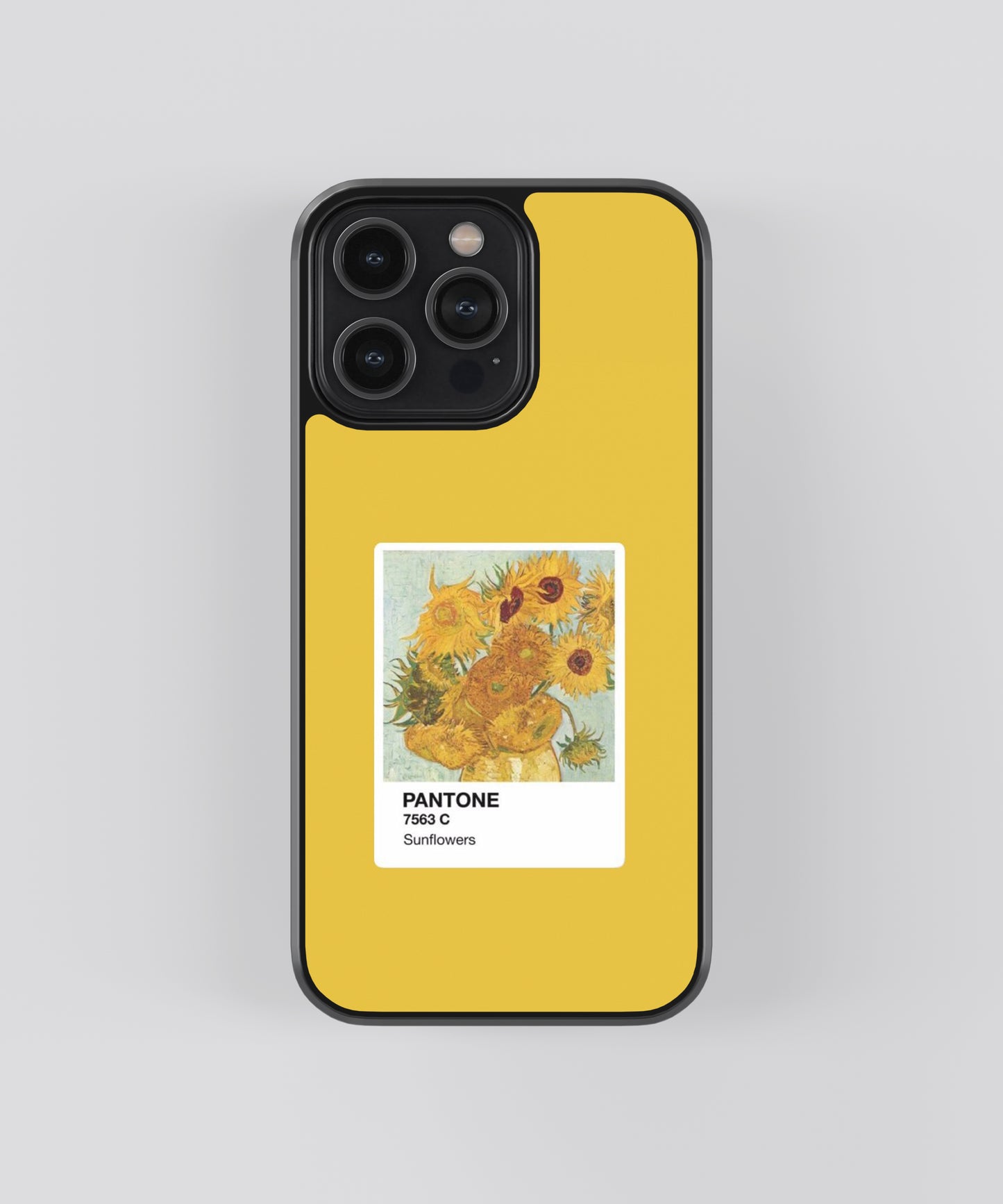 Van Gogh Sunflowers Polaroid Glass Phone Case Cover - Aesthetic Phone Cases - Culltique