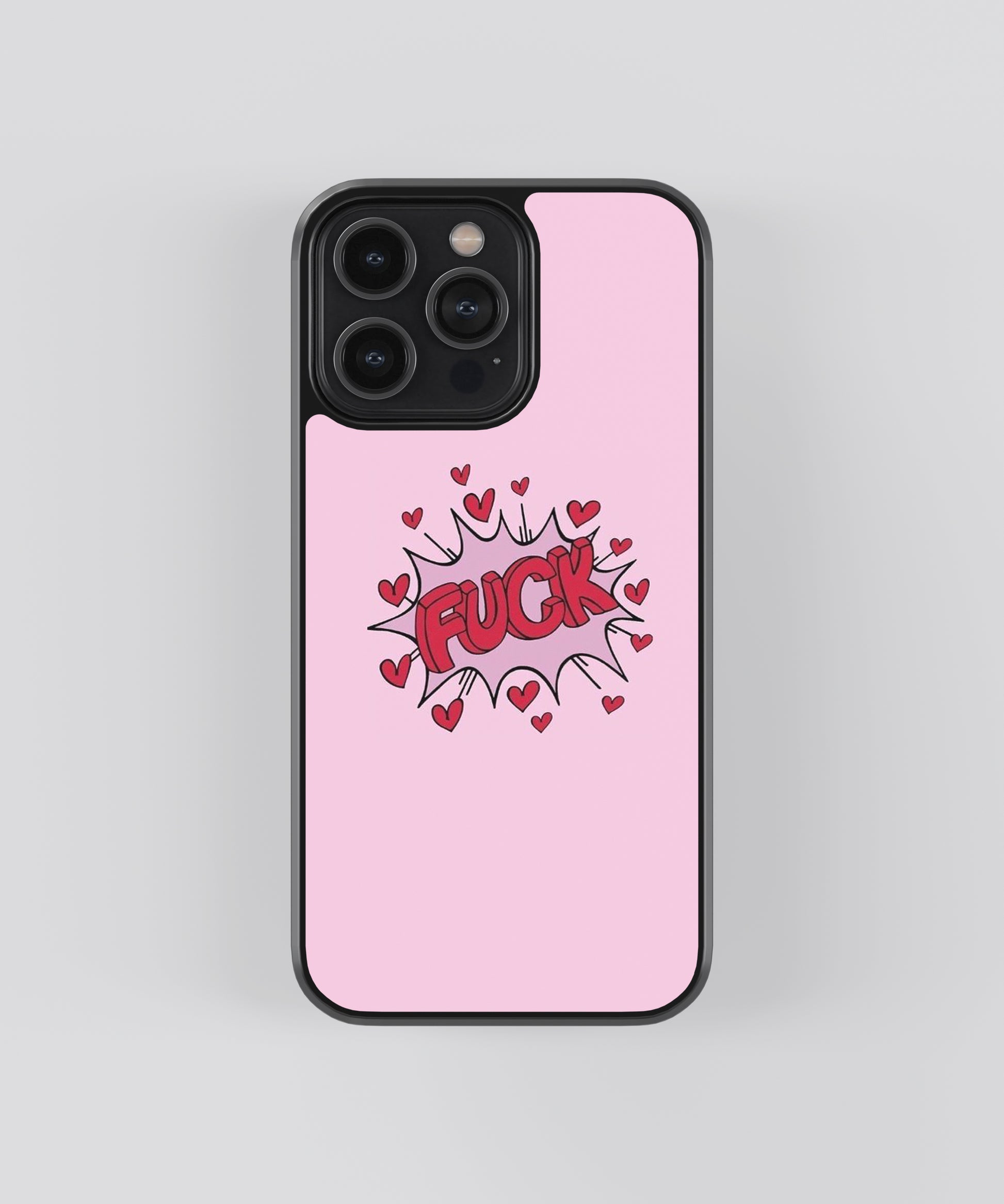 F*** <3 Pop Culture Glass Phone Case Cover - Aesthetic Phone Cases - Culltique