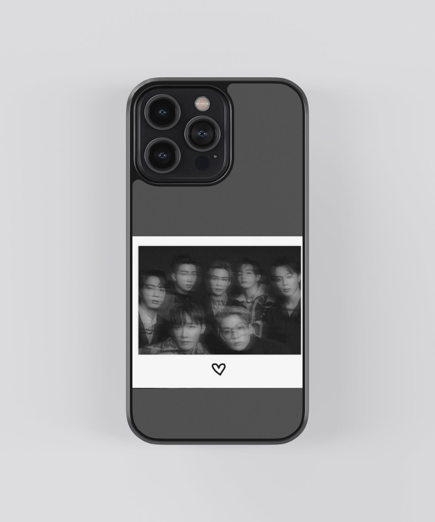 BTS Polaroid Glass Phone Case Cover - Aesthetic Phone Cases - Culltique
