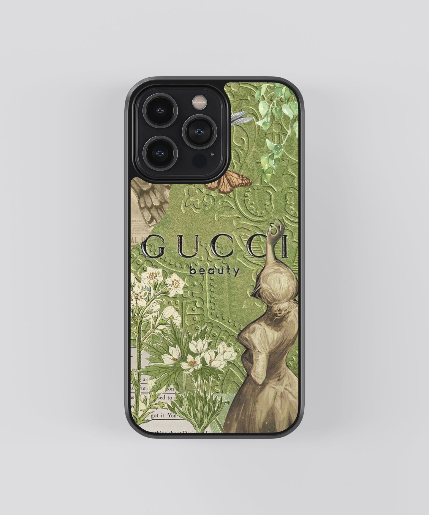 Gucci Vintage Glass Phone Case Cover - Aesthetic Phone Cases - Culltique