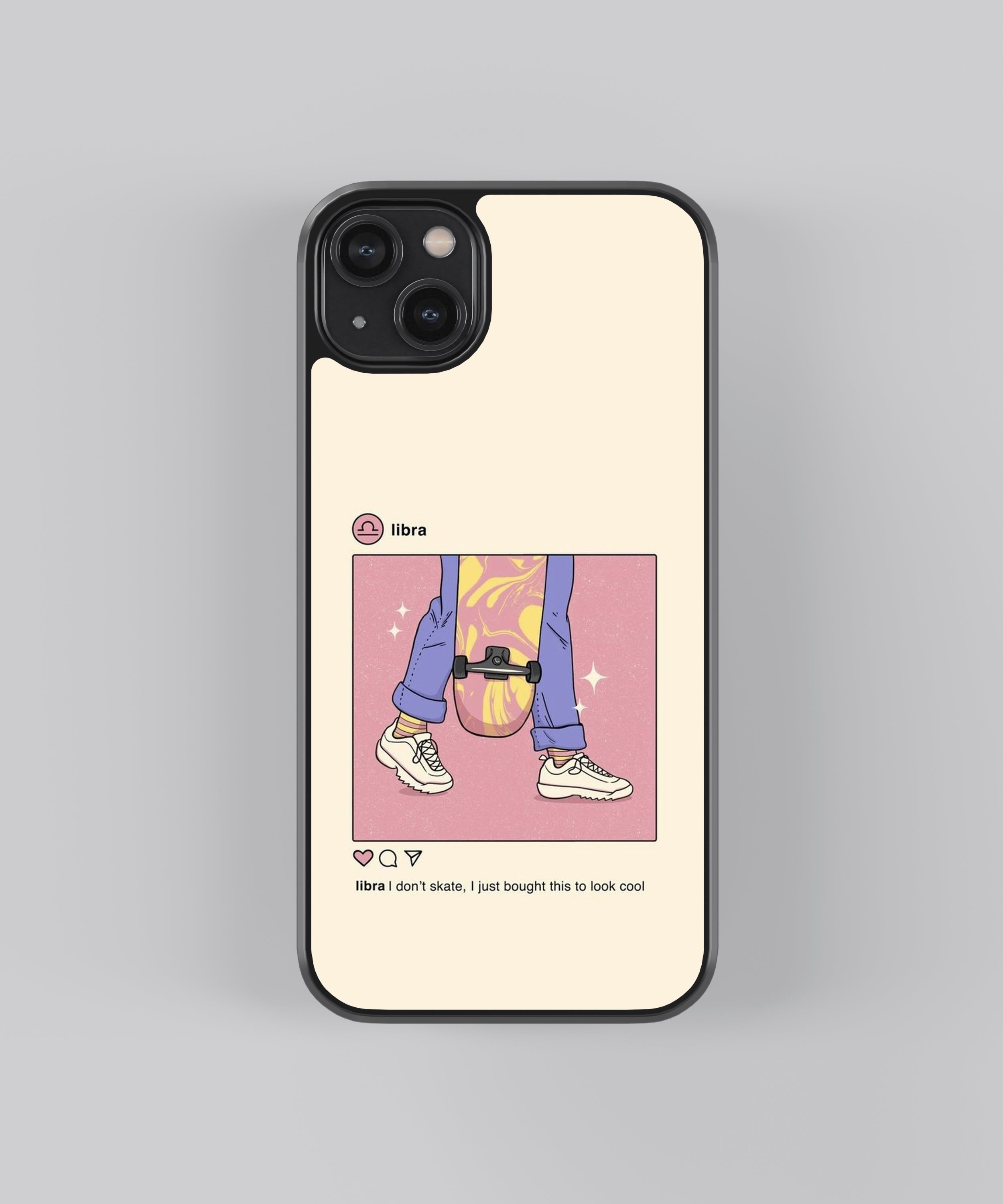 Libra Quirky Aesthetic Zodiac Sign Glass Phone Case Cover Libra Quirky Aesthetic Zodiac Sign Glass Phone Case Cover