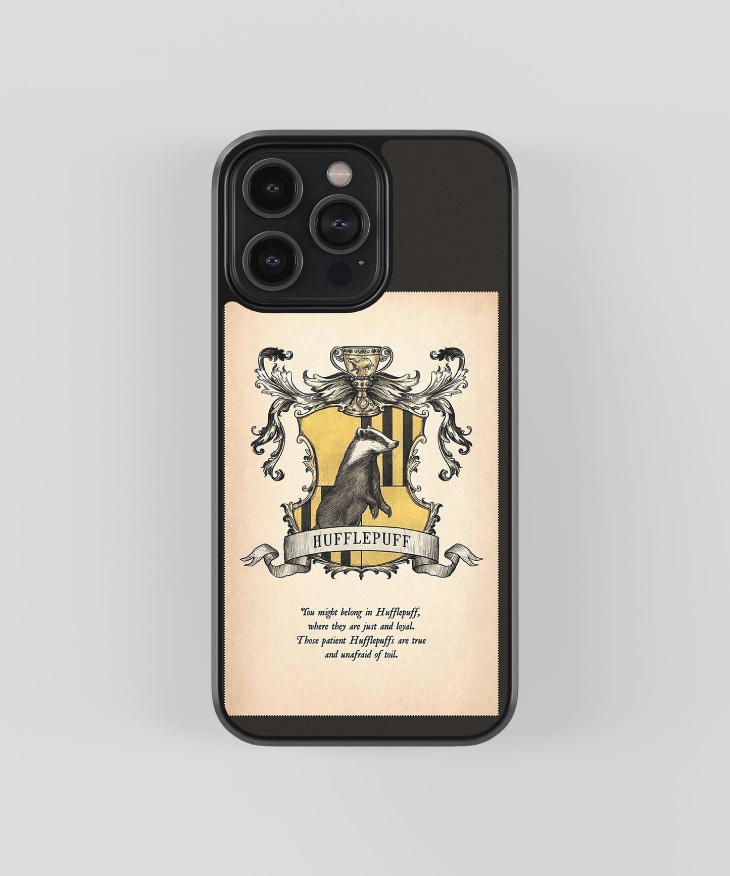 Harry Potter Hufflepuff Pop Culture Glass Phone Case Cover - Aesthetic Phone Cases - Culltique