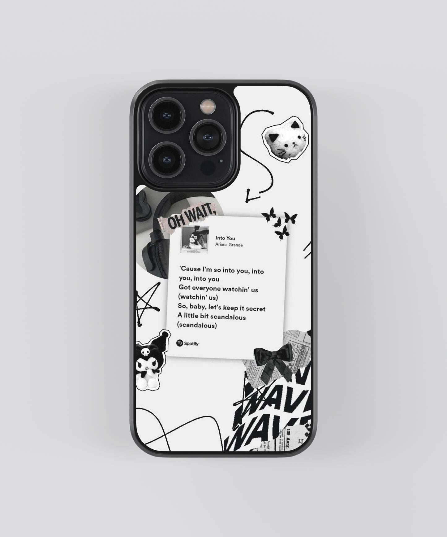 Ariana Grande Into You Spotify Glass Phone Case Cover - Aesthetic Phone Cases - Culltique