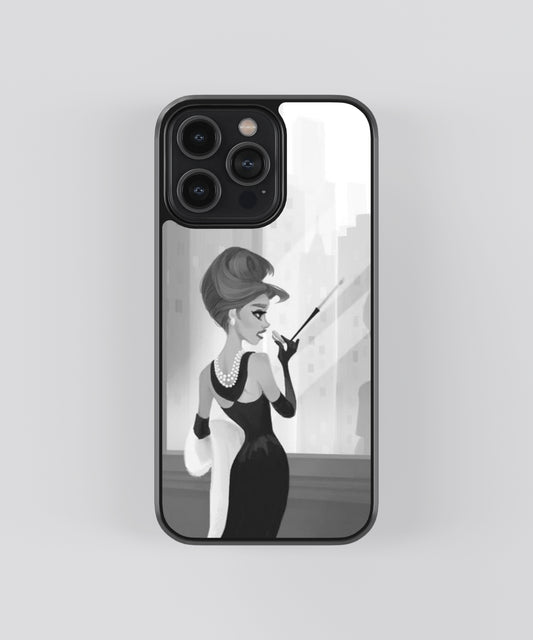 Aubrey Hepburn Breakfast at Tiffany's Pop Culture Glass Phone Case Cover - Aesthetic Phone Cases - Culltique