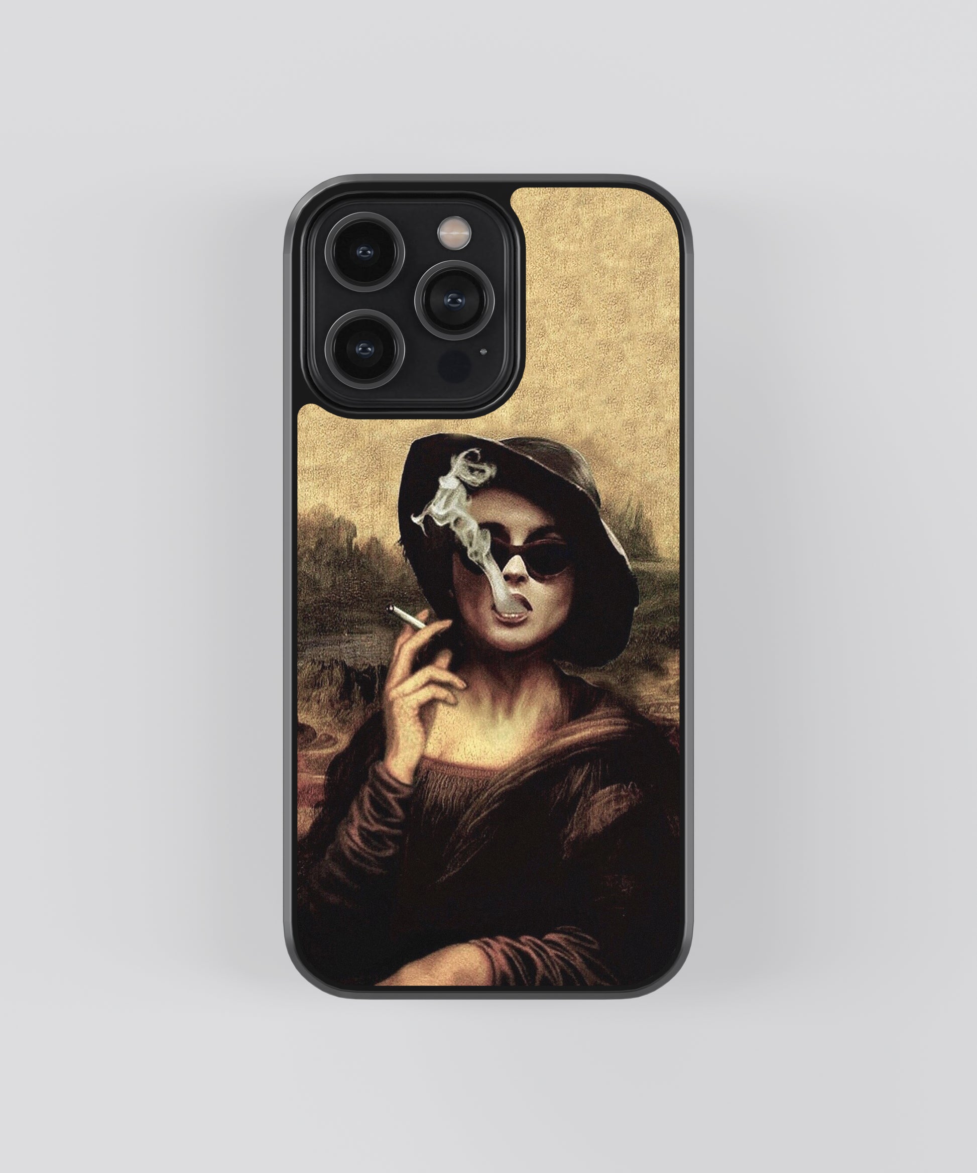Smokey Mona Lisa Pop Culture Glass Phone Case Cover - Aesthetic Phone Cases - Culltique