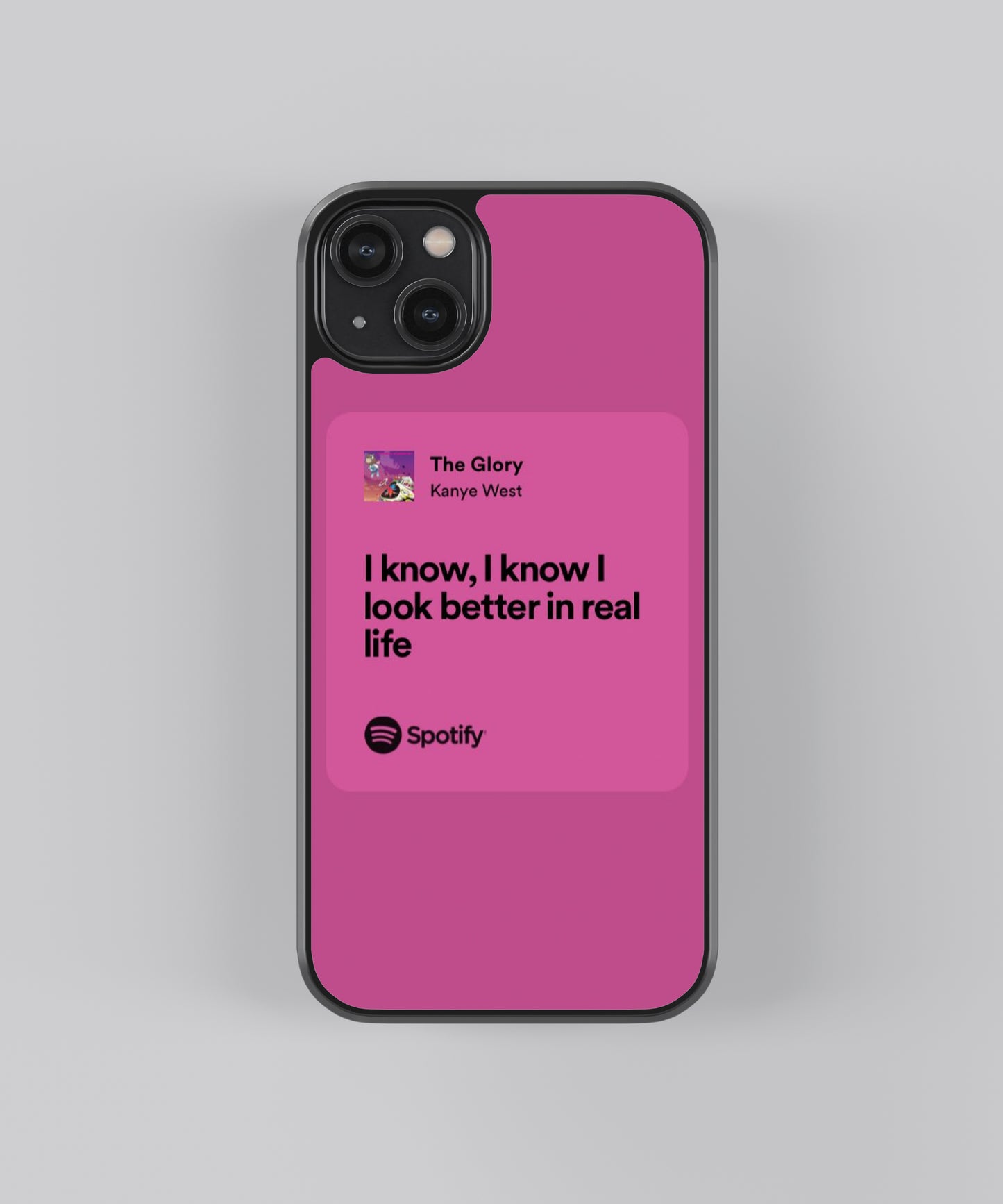 Kanye West The Glory Lyric Card Spotify Glass Phone Case Cover - Aesthetic Phone Cases - Culltique