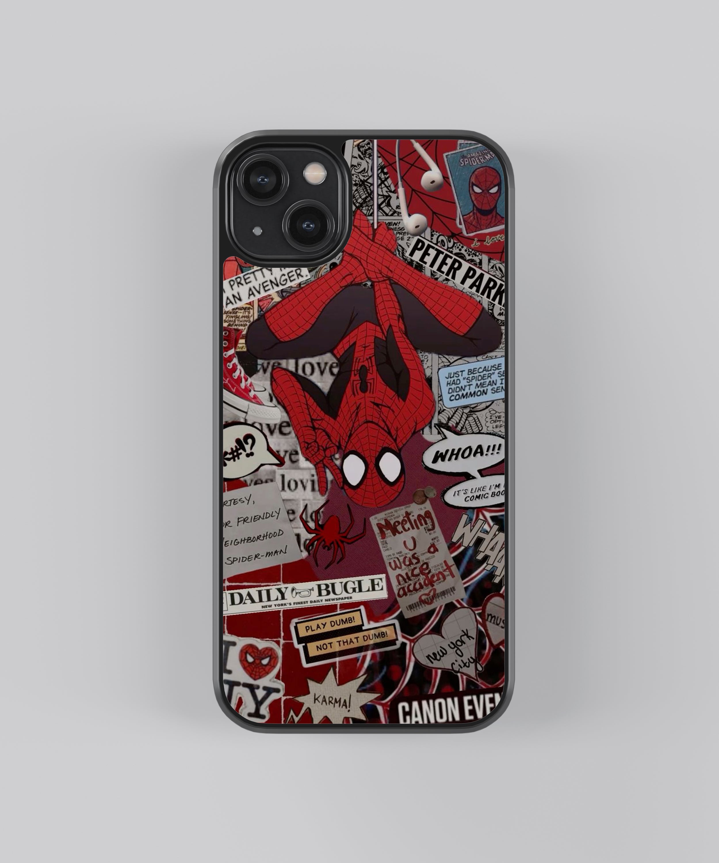 Spider-Man Aesthetic Glass Phone Case Cover | iPhone & Android Covers Culltique Spider-Man Aesthetic Glass Phone Case Cover | iPhone & Android Covers Culltique