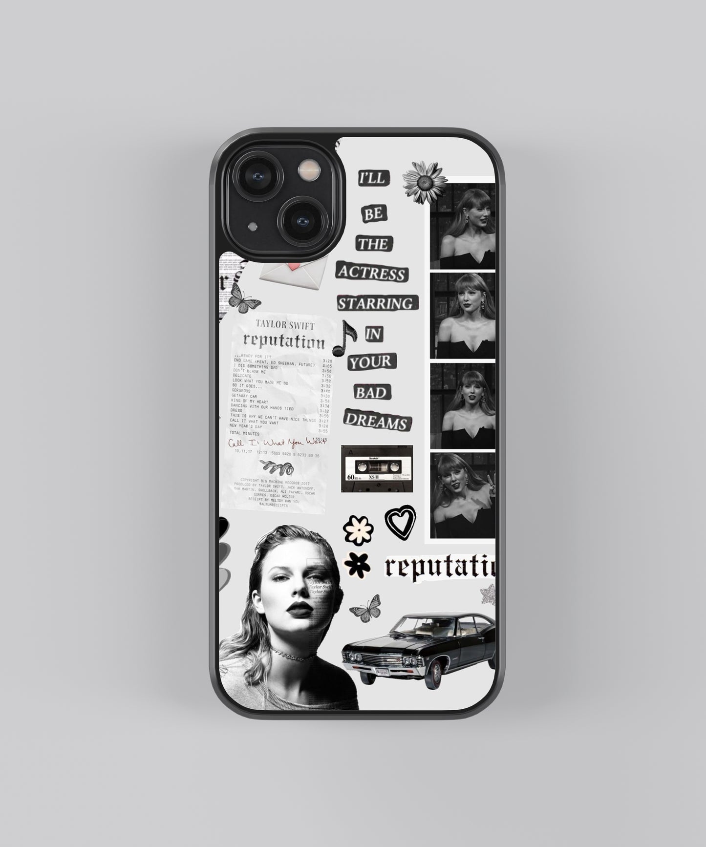 Taylor Swift Bad Dreams Spotify Glass Phone Case Cover - Aesthetic Phone Cases - Culltique