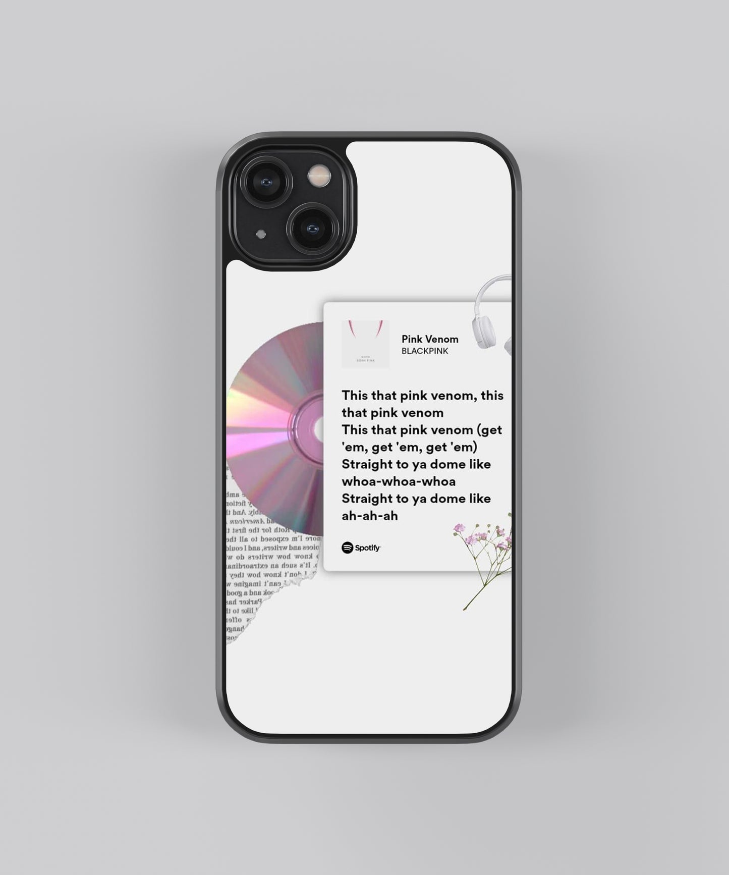 Kpop BlackPink Spotify Glass Phone Case - Aesthetic Phone Cases - Culltique
