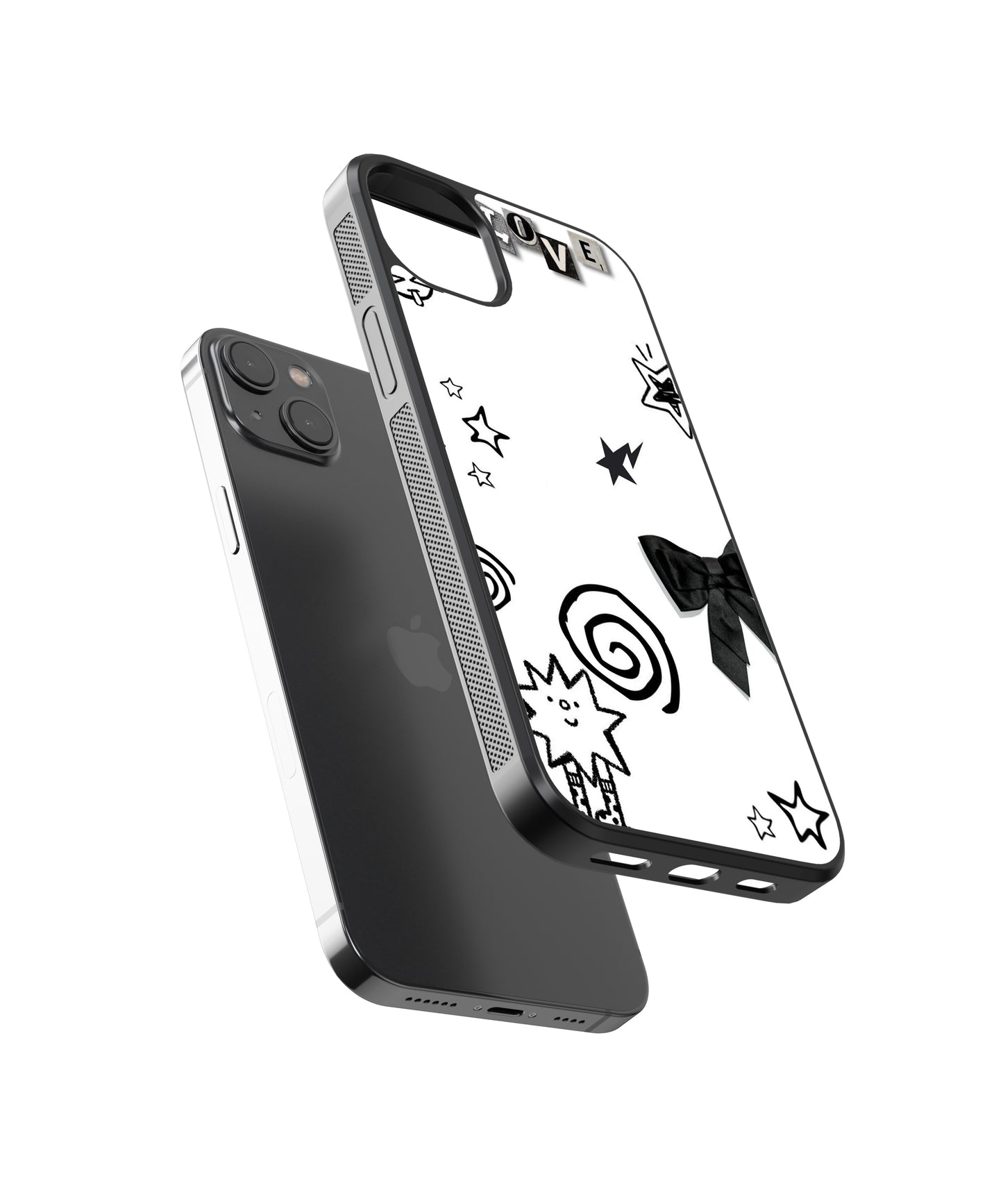 Minimalistic Coquette Abstract Glass Phone Case - Aesthetic Phone Cases - Culltique