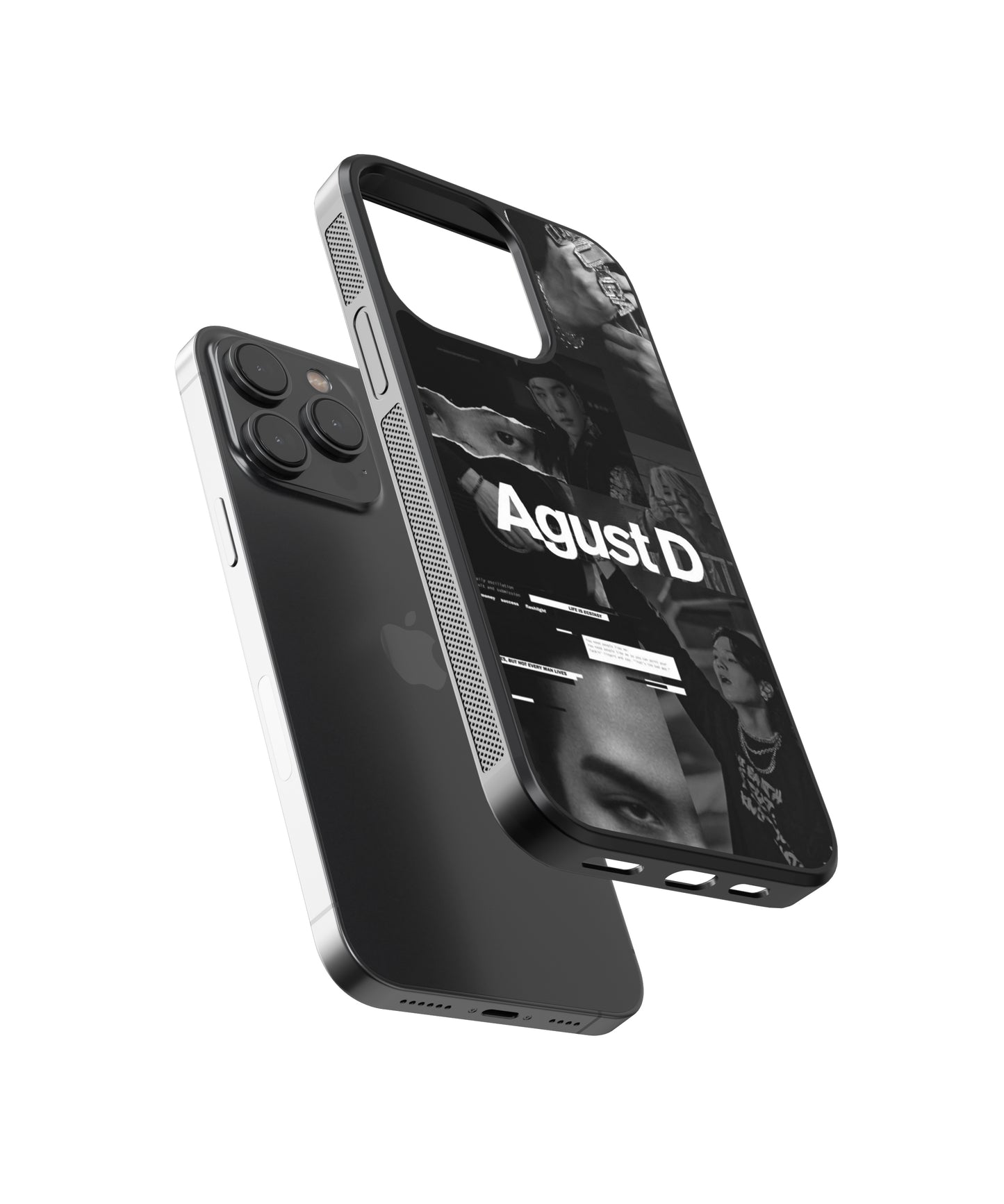 BTS Agust D K-Pop Glass Phone Case Cover - Aesthetic Phone Cases - Culltique