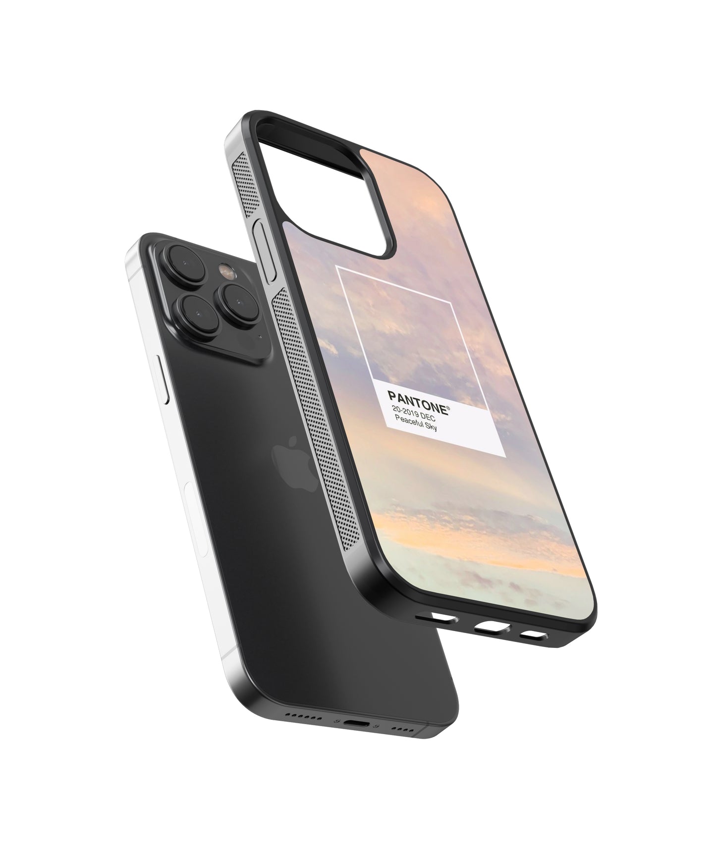Peaceful Sky Polaroid Glass Phone Case Cover - Aesthetic Phone Cases - Culltique