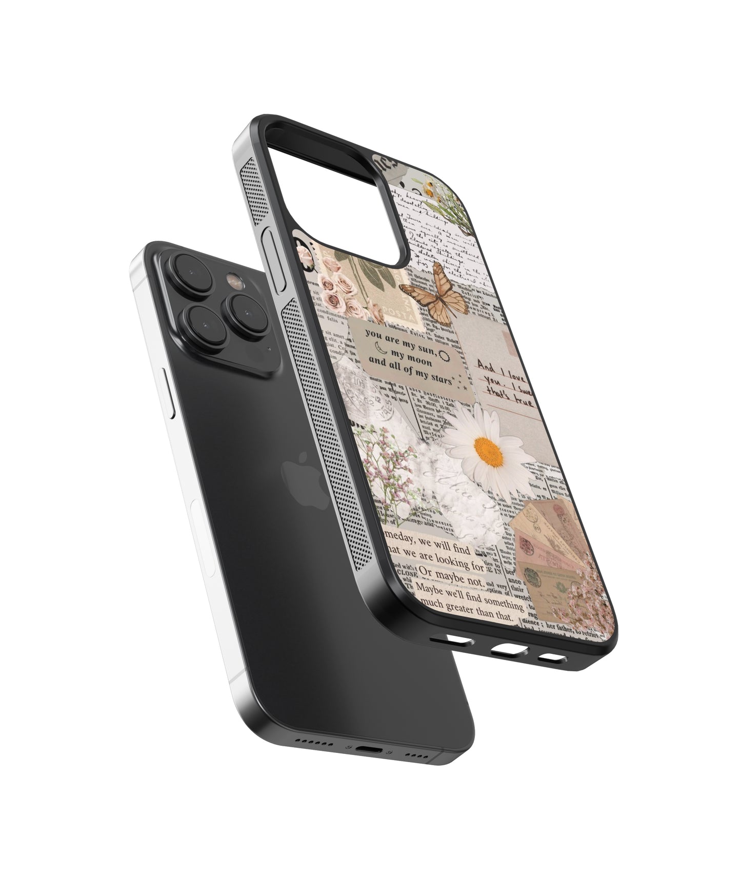 Love Vintage Glass Phone Case Cover - Aesthetic Phone Cases - Culltique