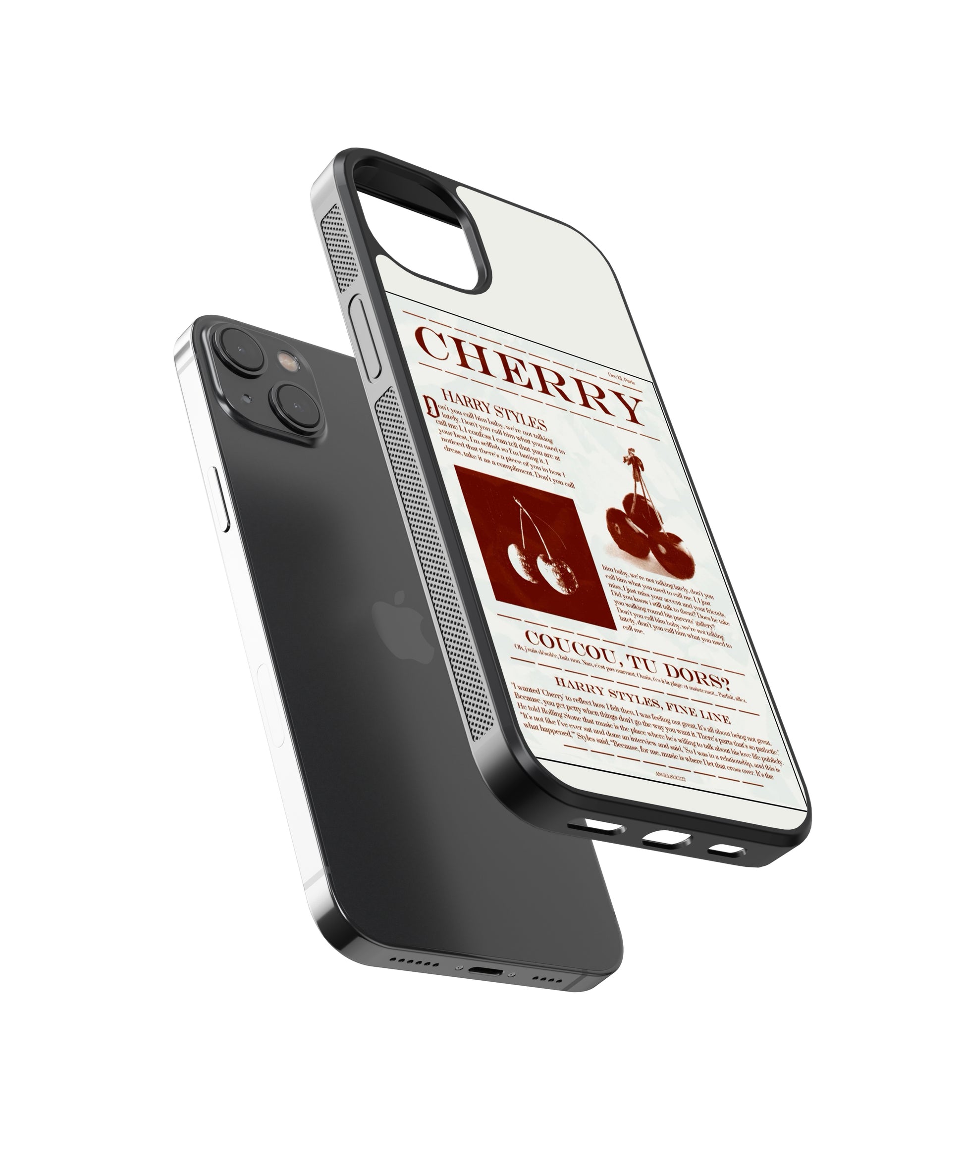 Harry Styles Cherry Pop Culture Glass Phone Case Cover - Aesthetic Phone Cases - Culltique