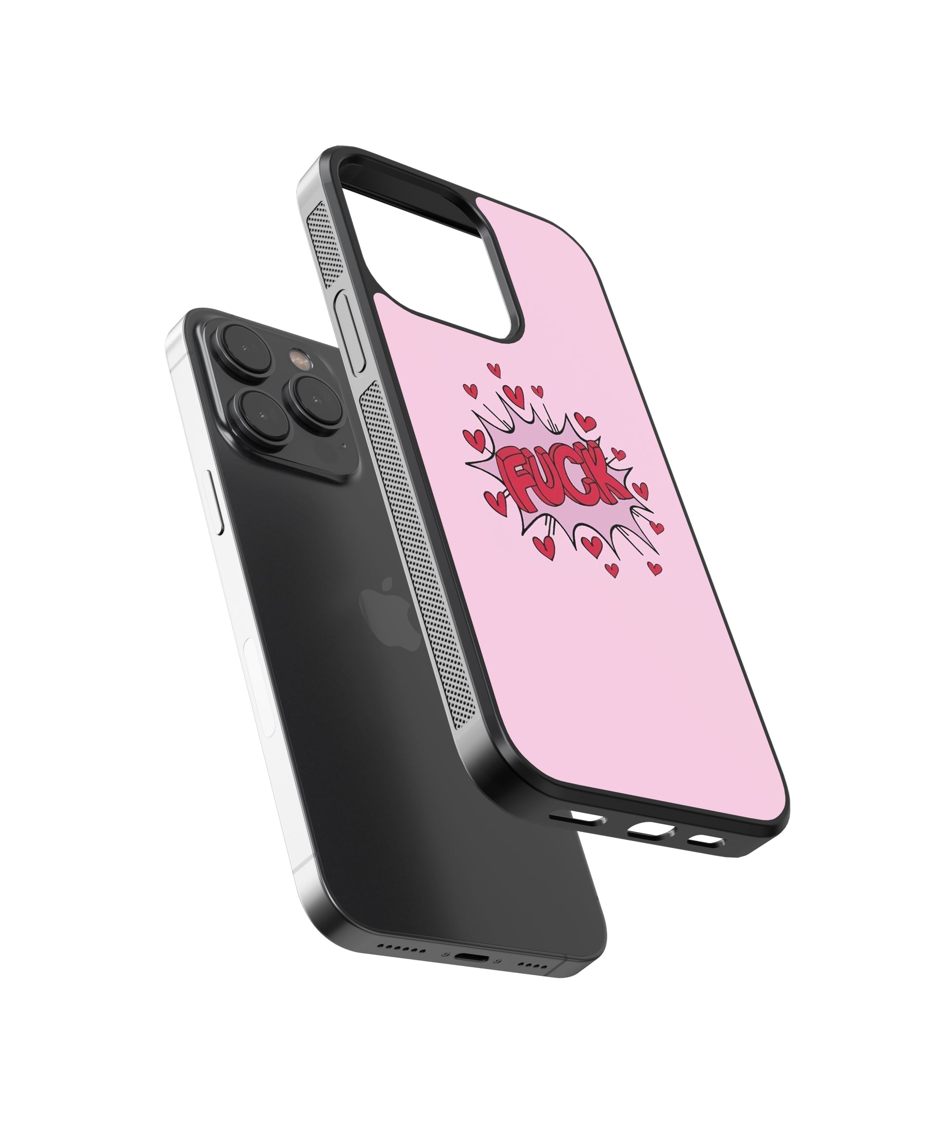 F*** <3 Pop Culture Glass Phone Case Cover - Aesthetic Phone Cases - Culltique