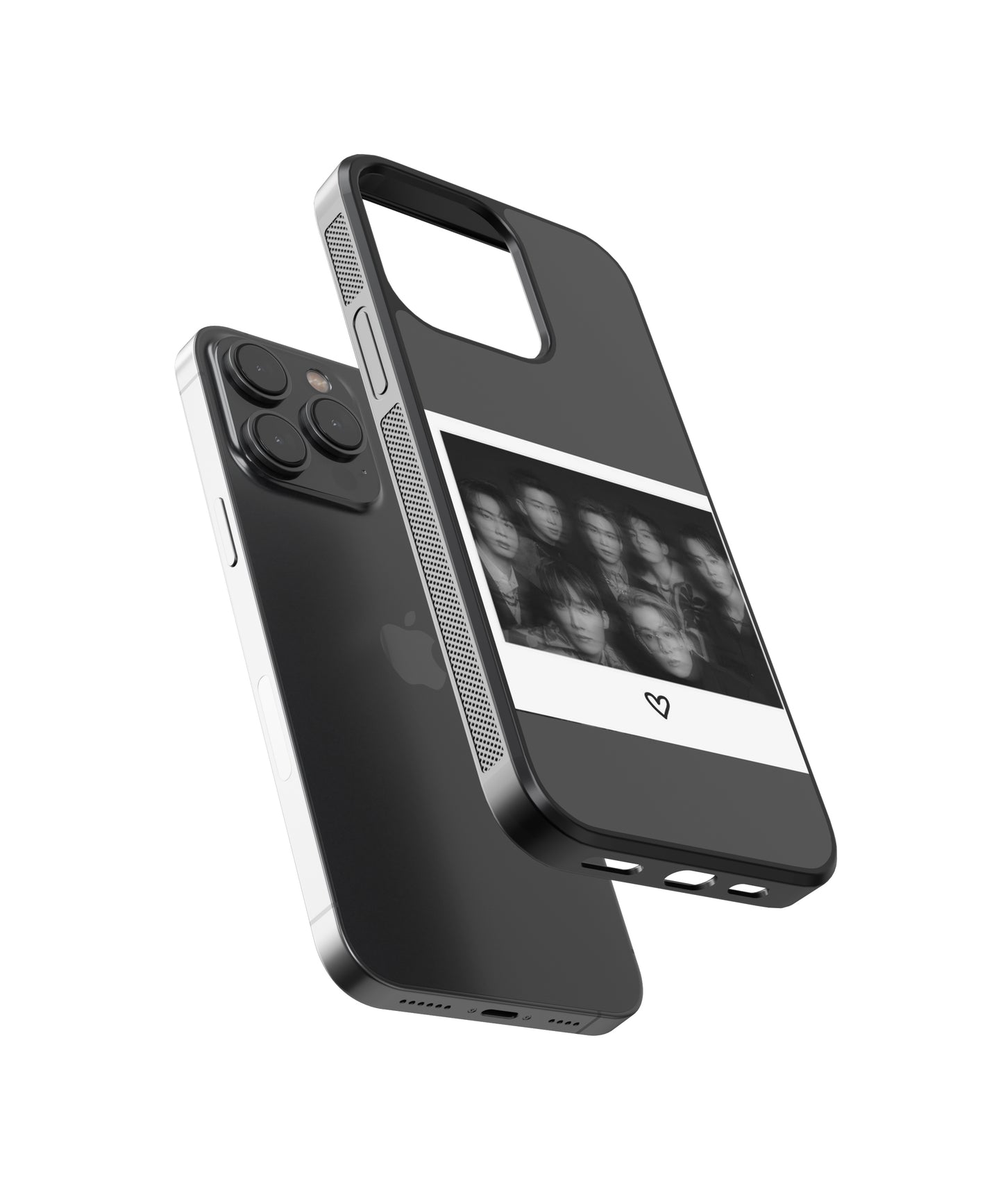 BTS Polaroid Glass Phone Case Cover - Aesthetic Phone Cases - Culltique