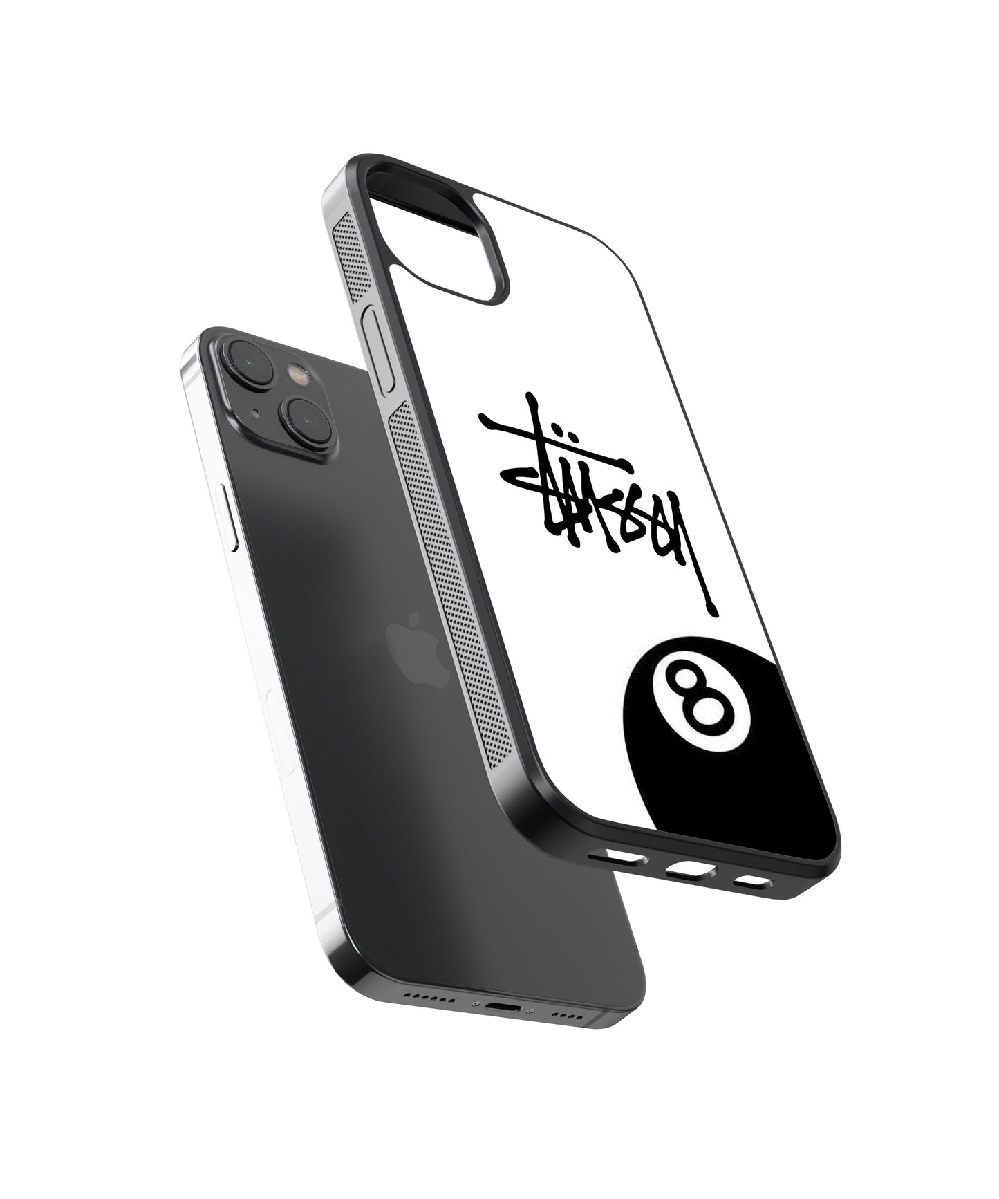 Stussy 8ball Y2K Glass Phone Case Cover - Aesthetic Phone Cases - Culltique