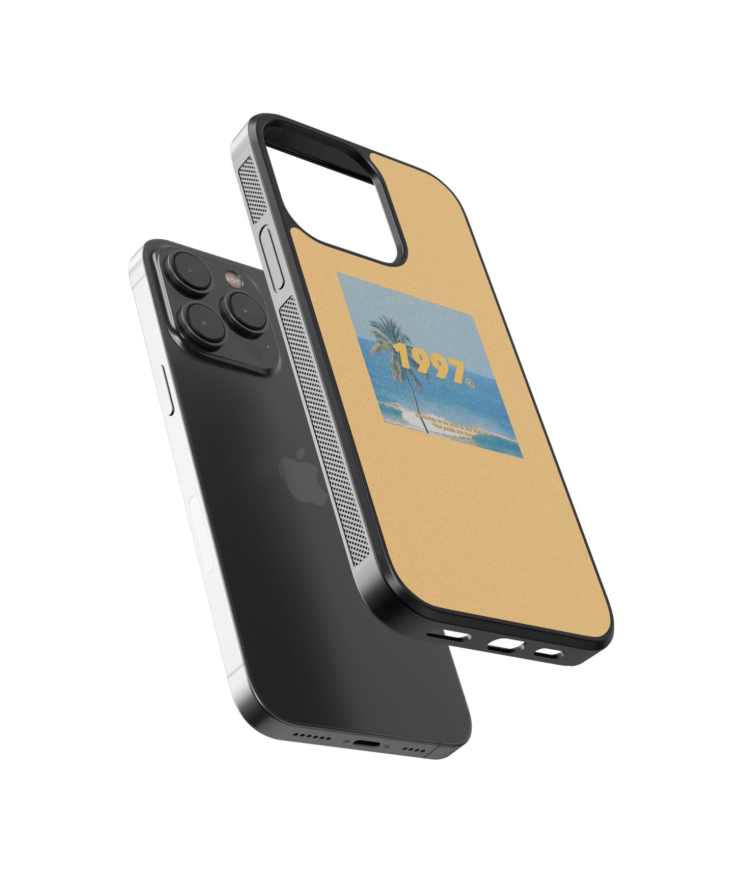 1997 Beach Polaroid Glass Phone Case Cover - Aesthetic Phone Cases - Culltique