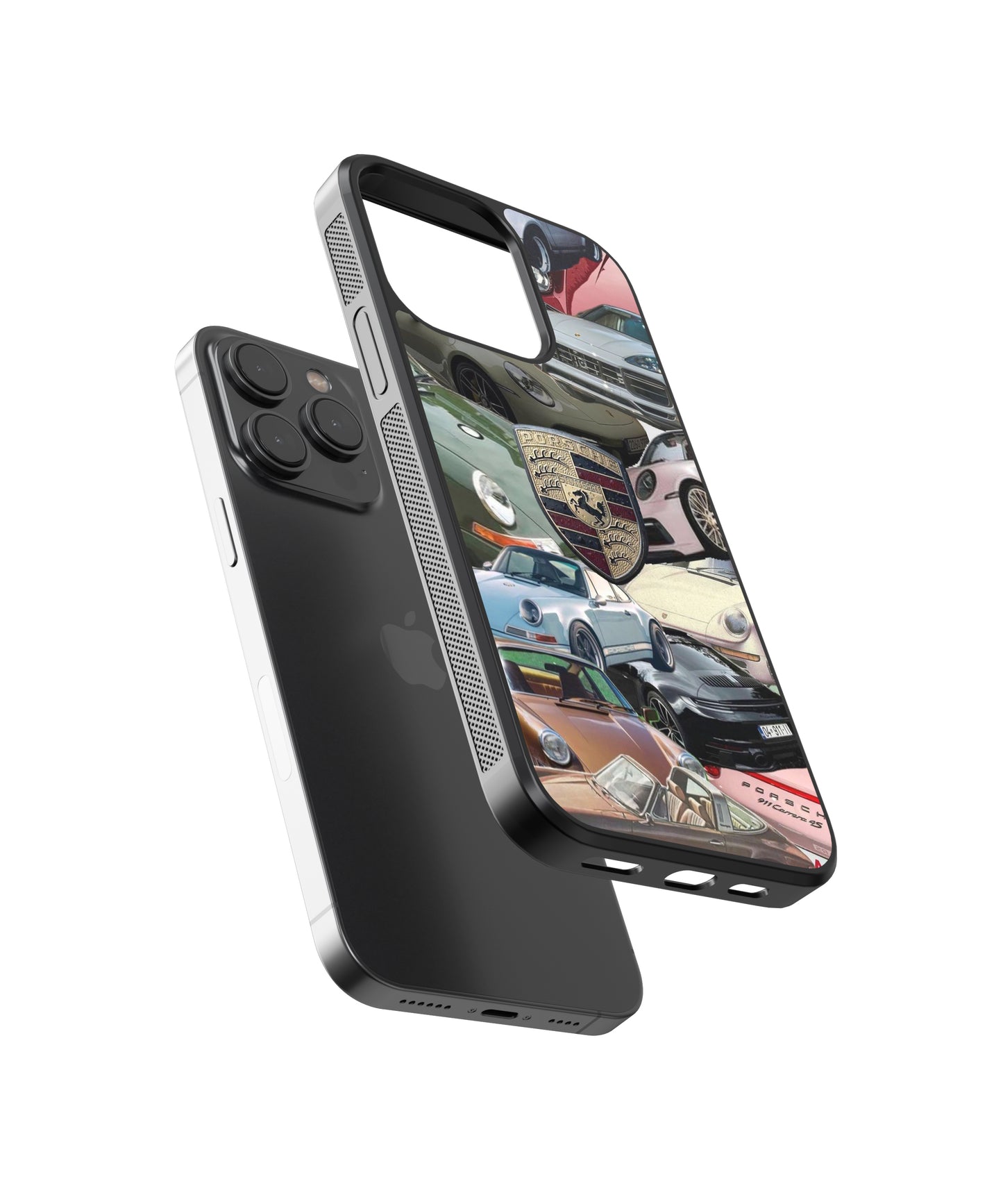 Porsche Vintage Glass Phone Case Cover - Aesthetic Phone Cases - Culltique