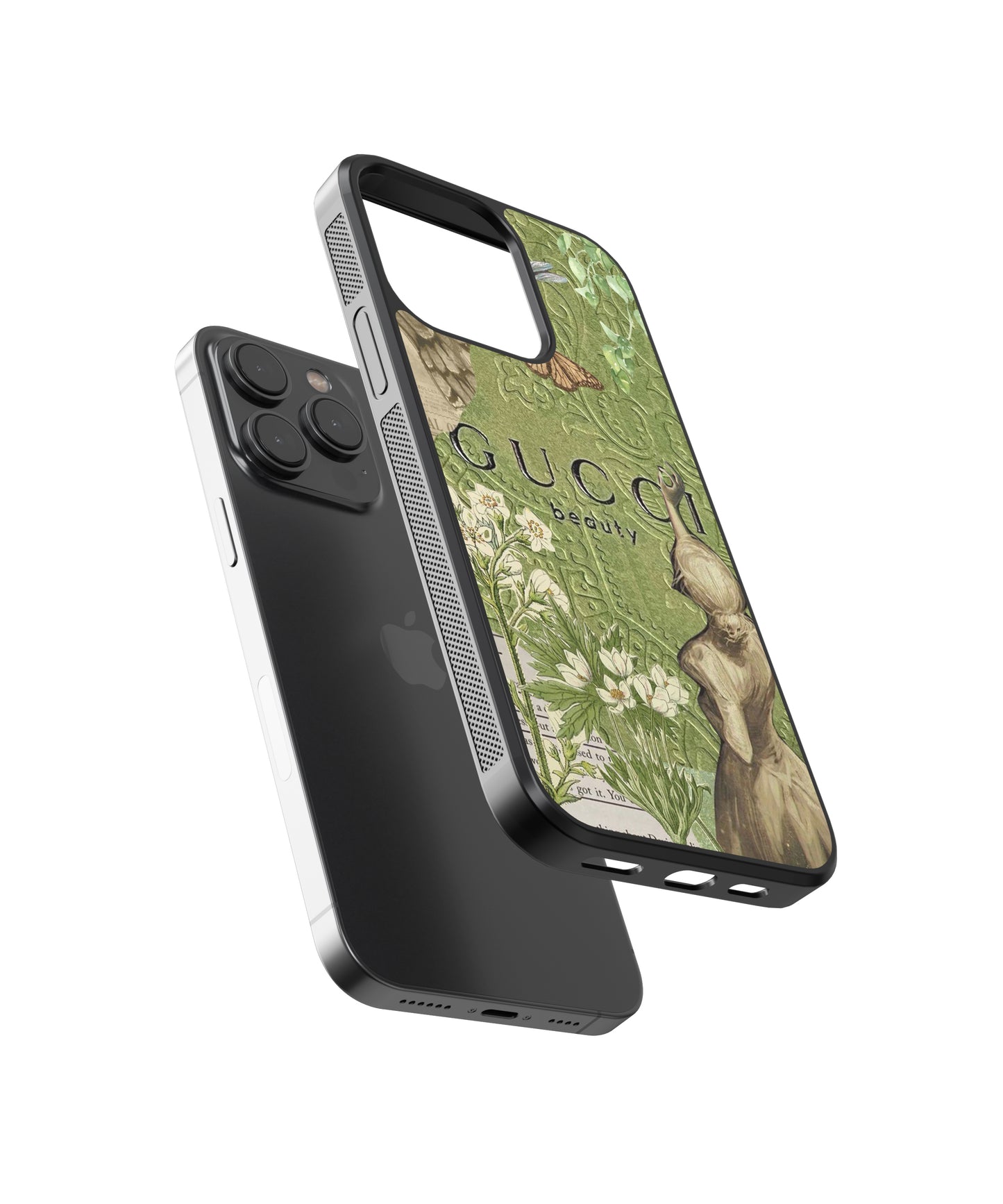 Gucci Vintage Glass Phone Case Cover - Aesthetic Phone Cases - Culltique