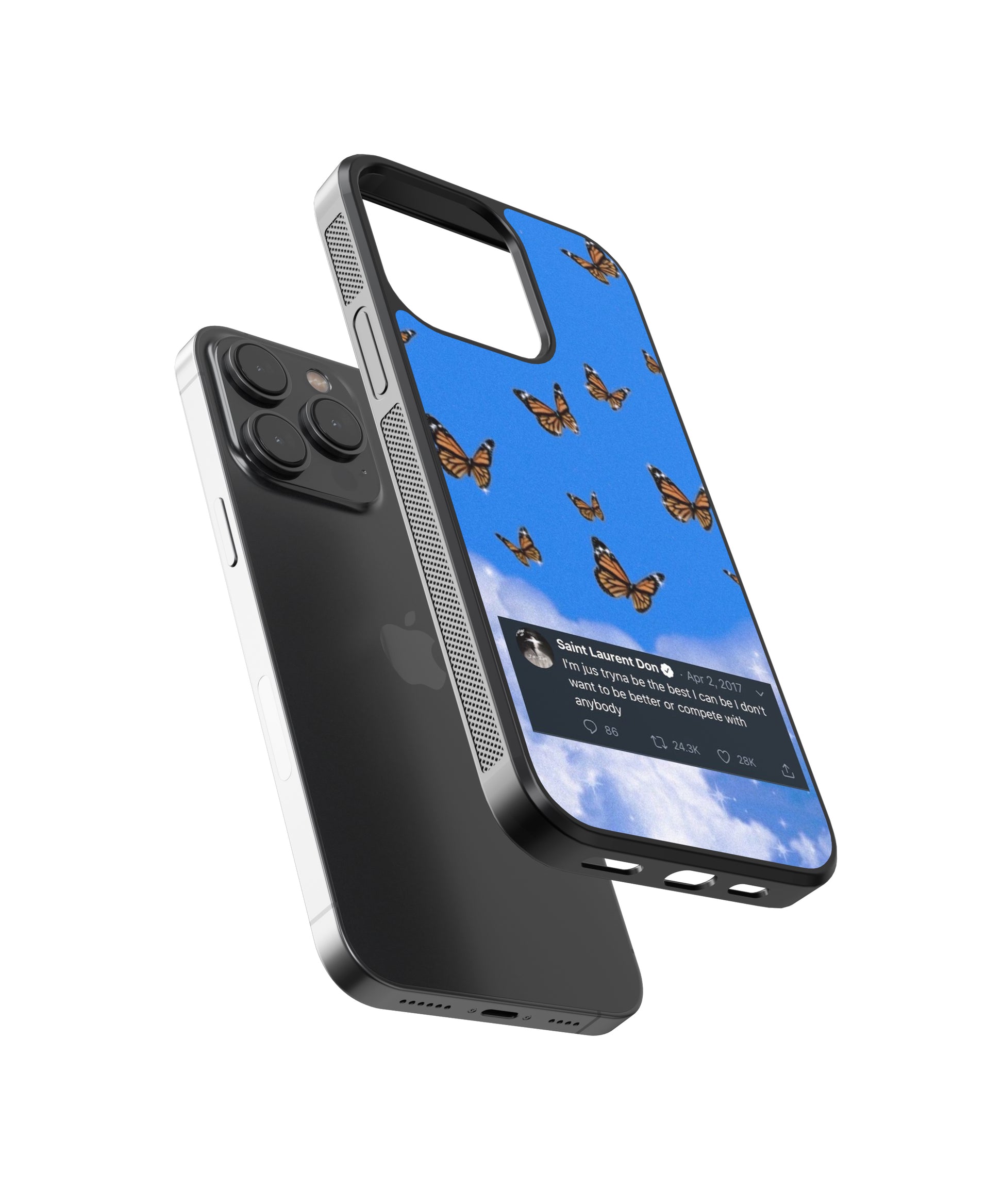 Saint Laurent Tweet Pop Culture Glass Phone Case Cover - Aesthetic Phone Cases - Culltique