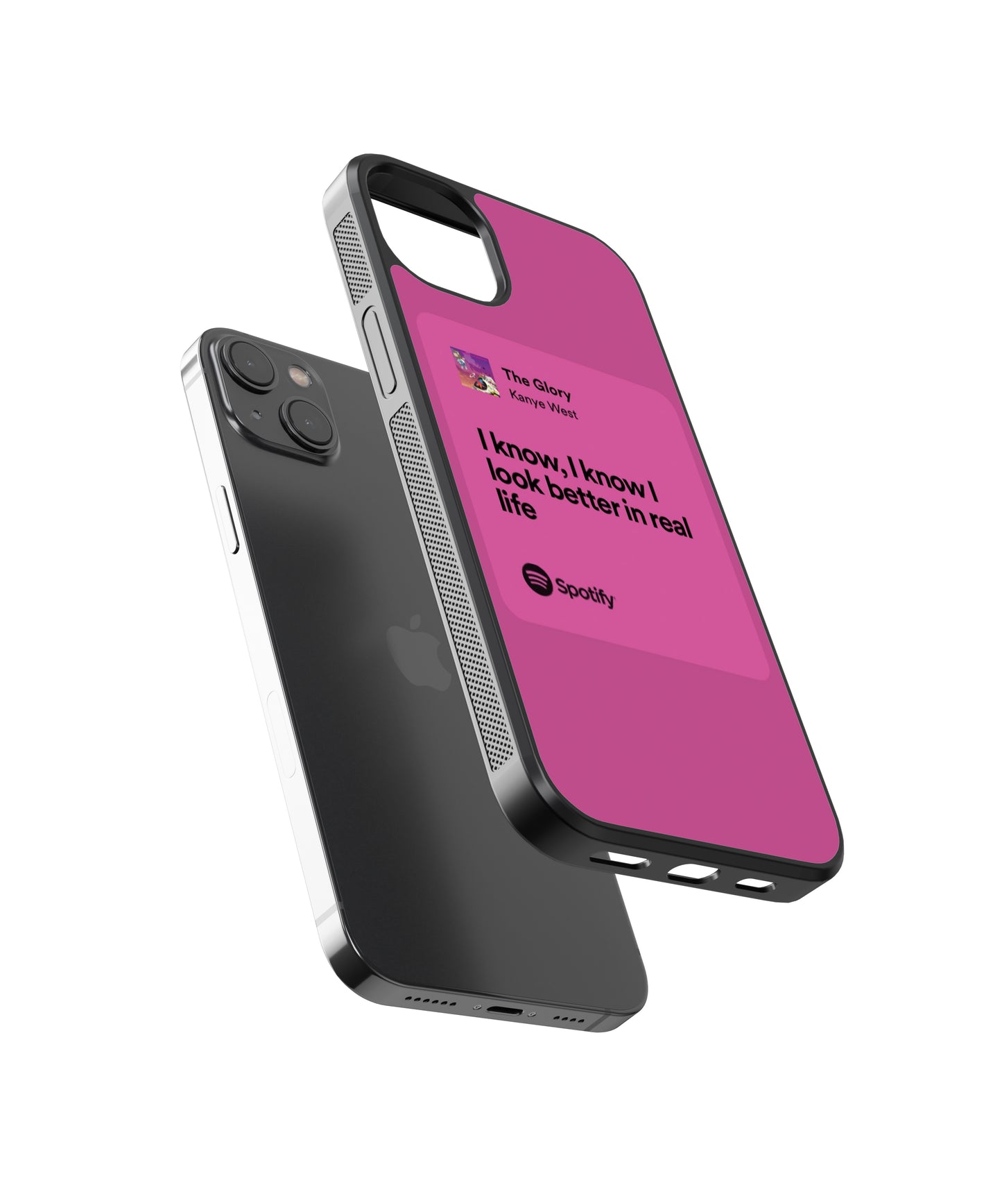 Kanye West The Glory Lyric Card Spotify Glass Phone Case Cover - Aesthetic Phone Cases - Culltique
